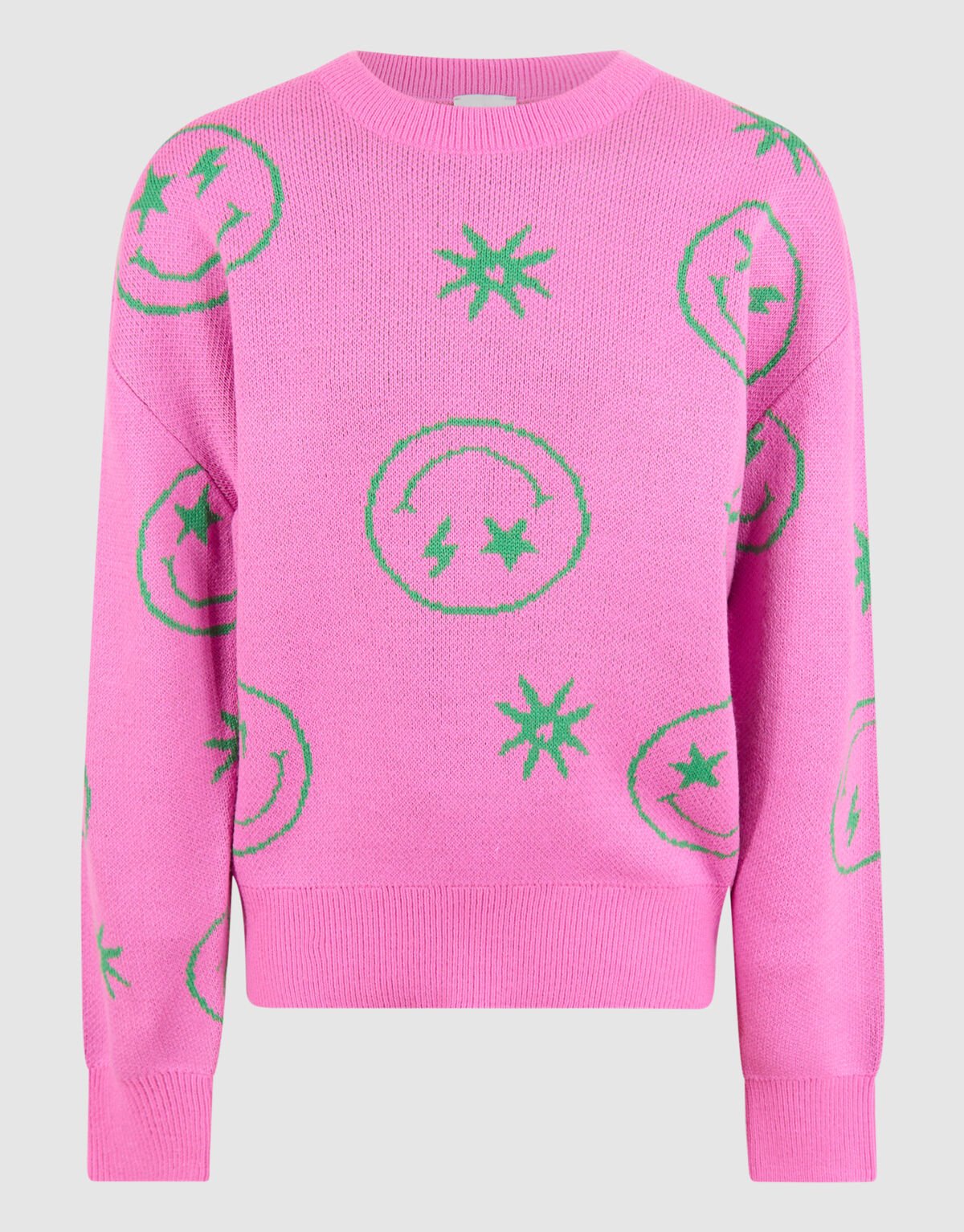 Smiley Sweater Roze SHOEBY GIRLS