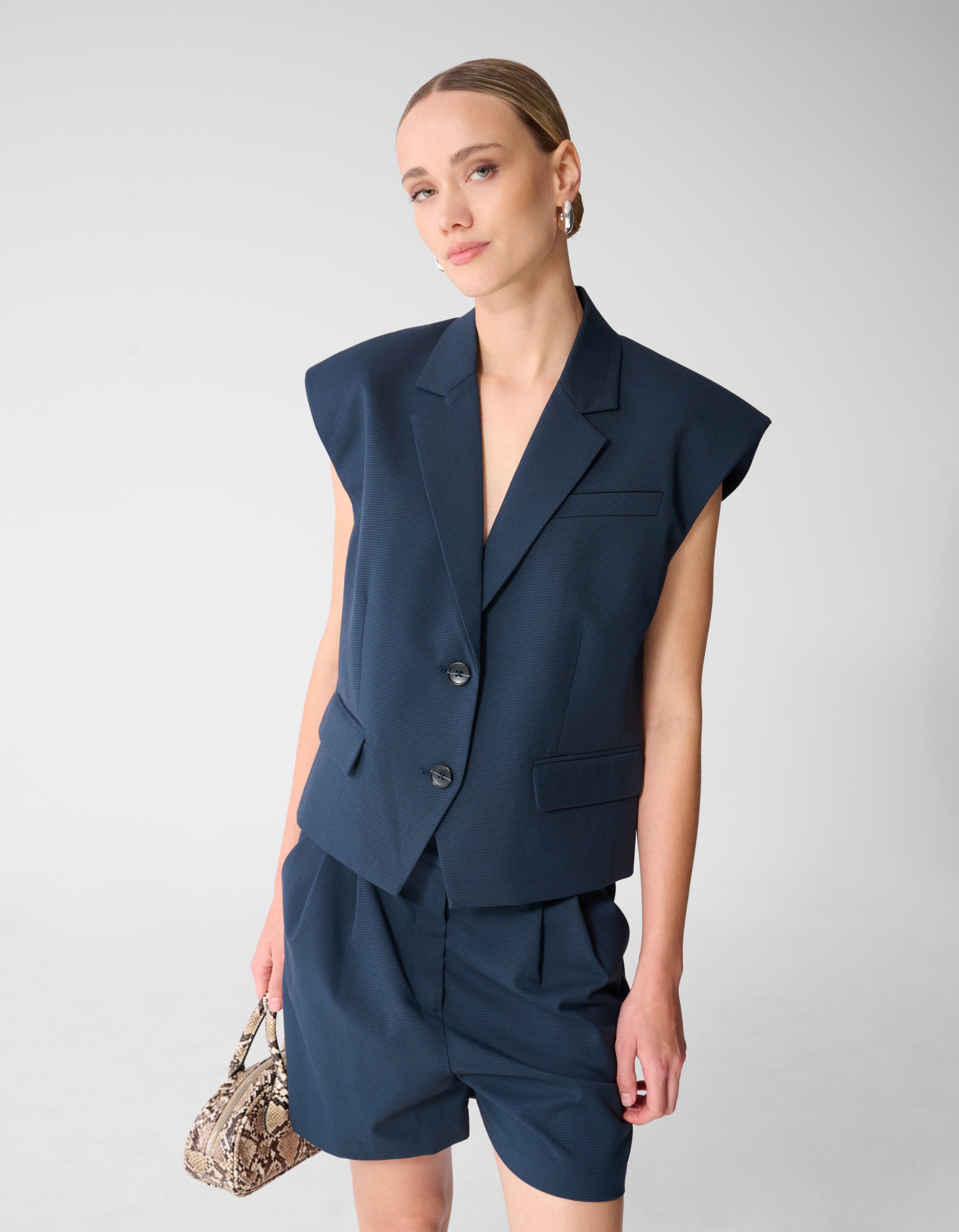 Ruiten Gilet Donkerblauw SHOEBY WOMEN