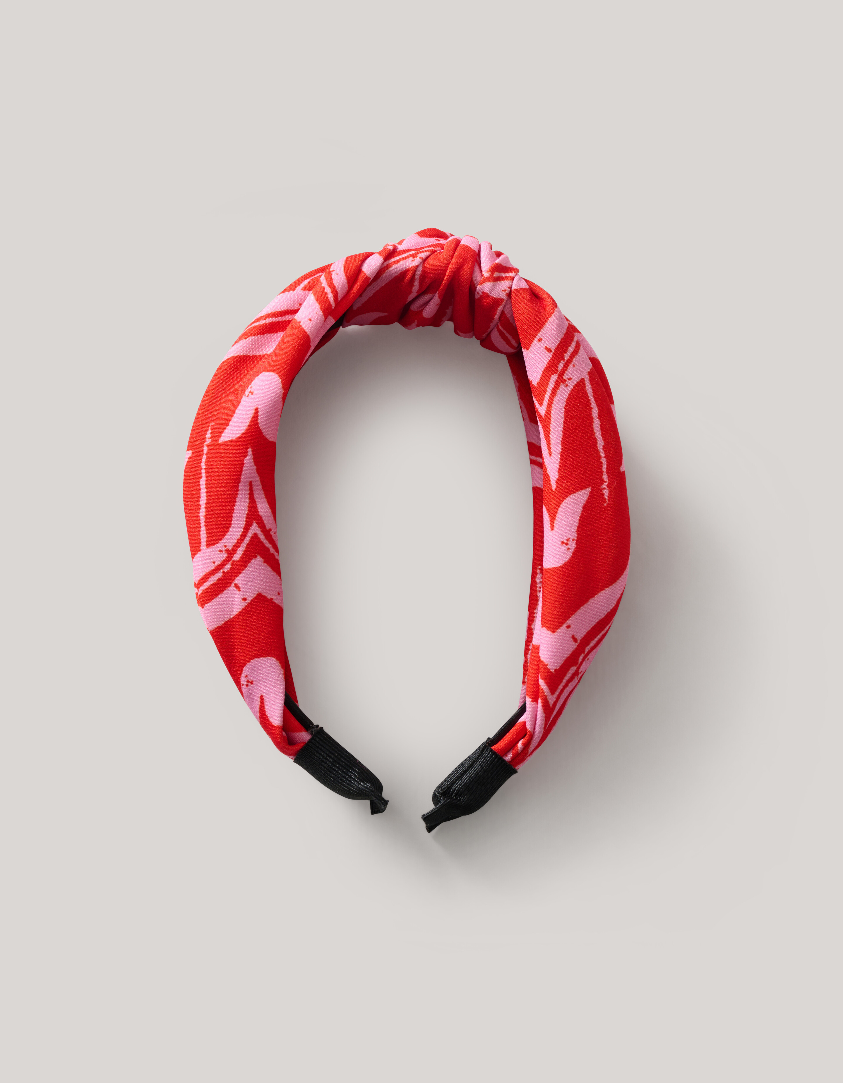 Printed Knotted Haarband Roze SHOEBY ACCESSOIRES