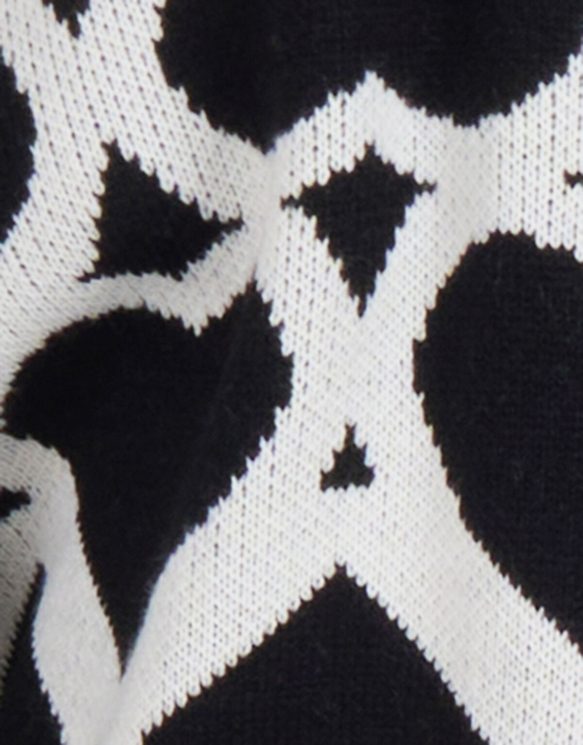 Printed Jacquard Trui Zwart SHOEBY GIRLS