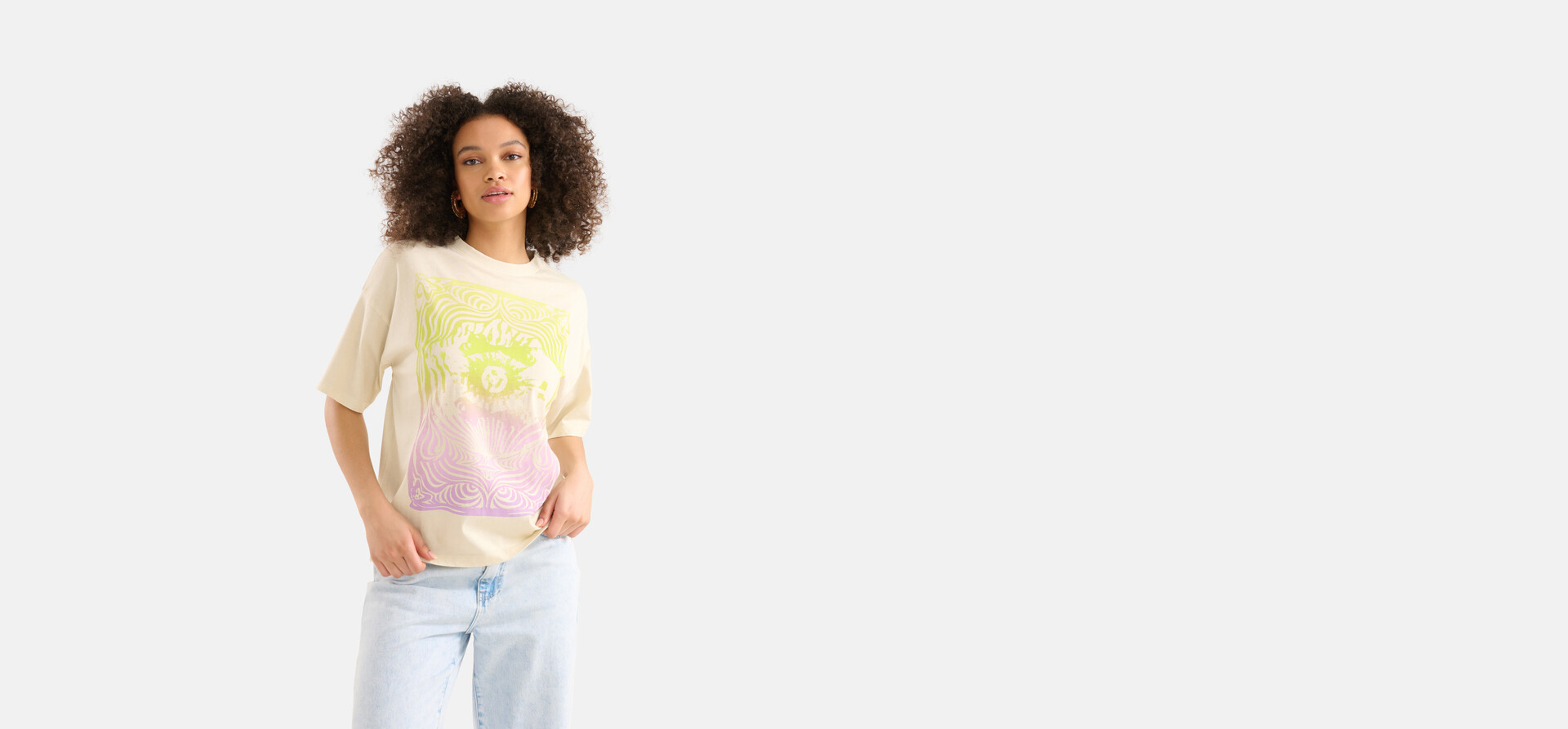 Artwork T-shirt Beige SHOEBY WOMEN