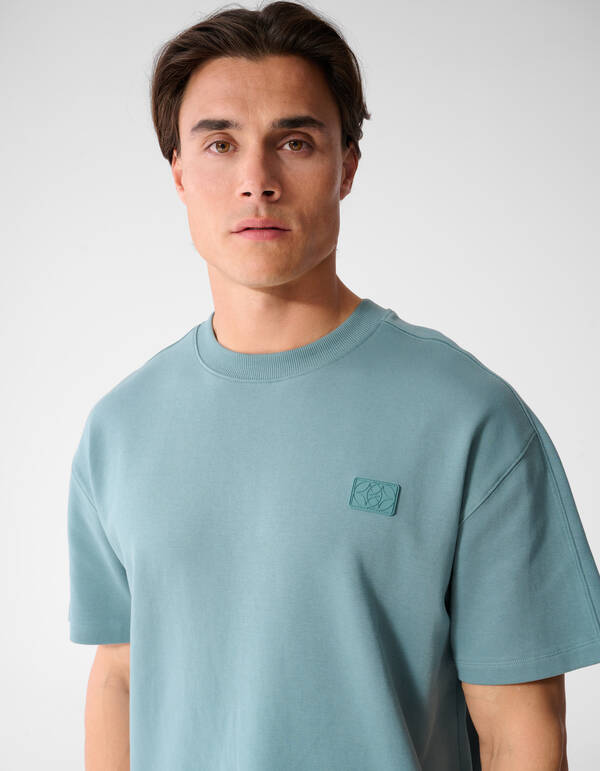 Spark Label T-shirt Blauw SHOEBY MEN
