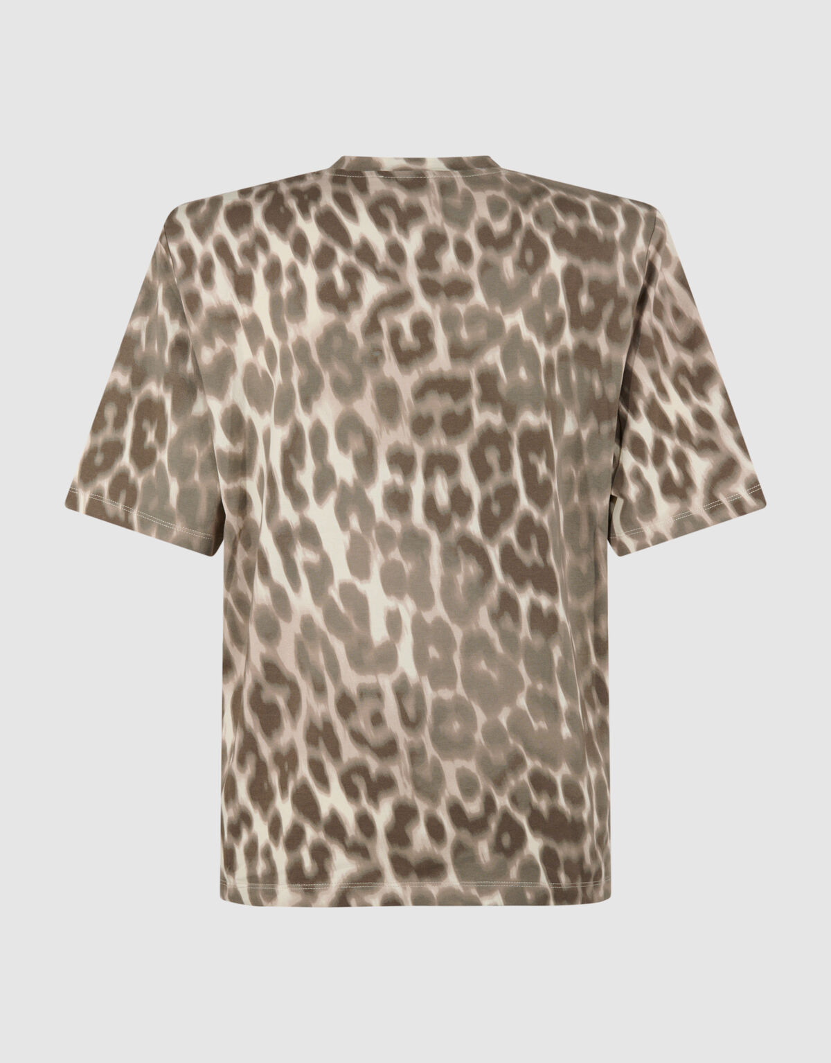 Leopard Padded T-shirt Lichtbruin SHOEBY WOMEN