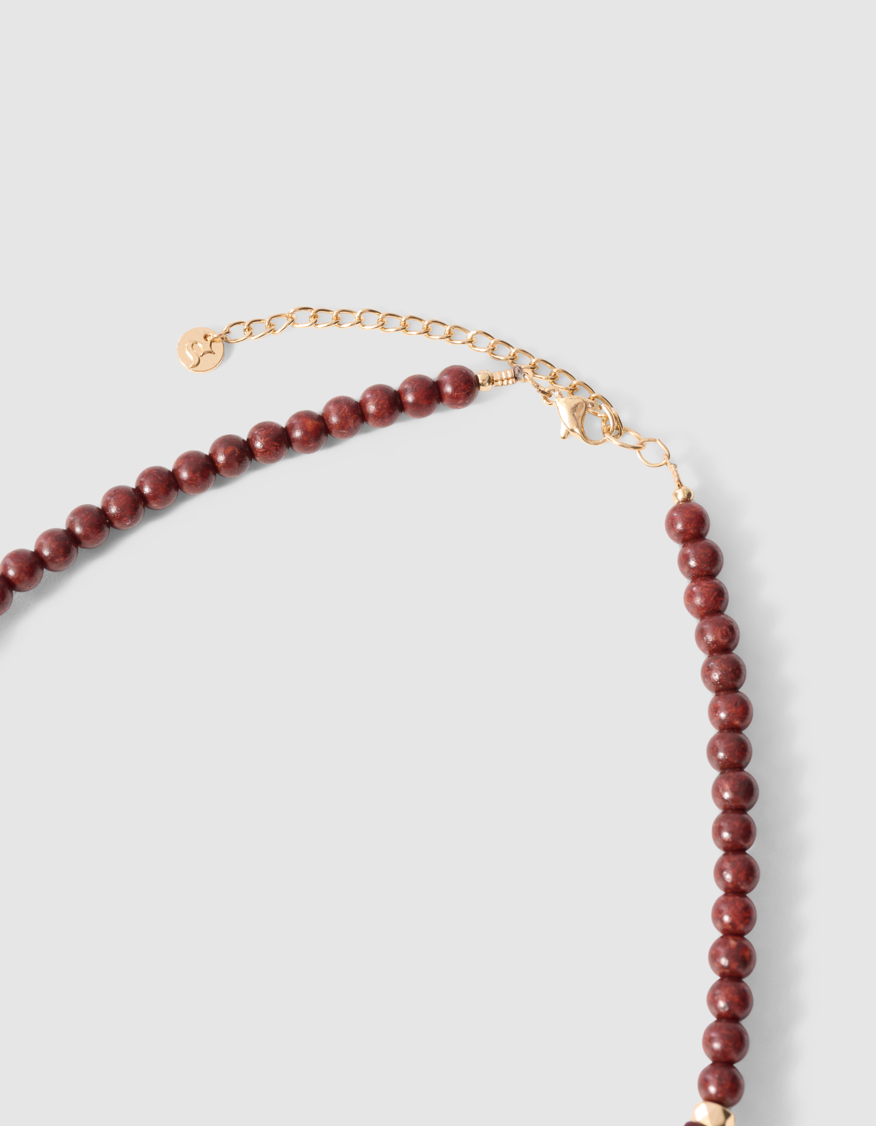 Starry Beaded Ketting Bruin/Goud SHOEBY ACCESSOIRES
