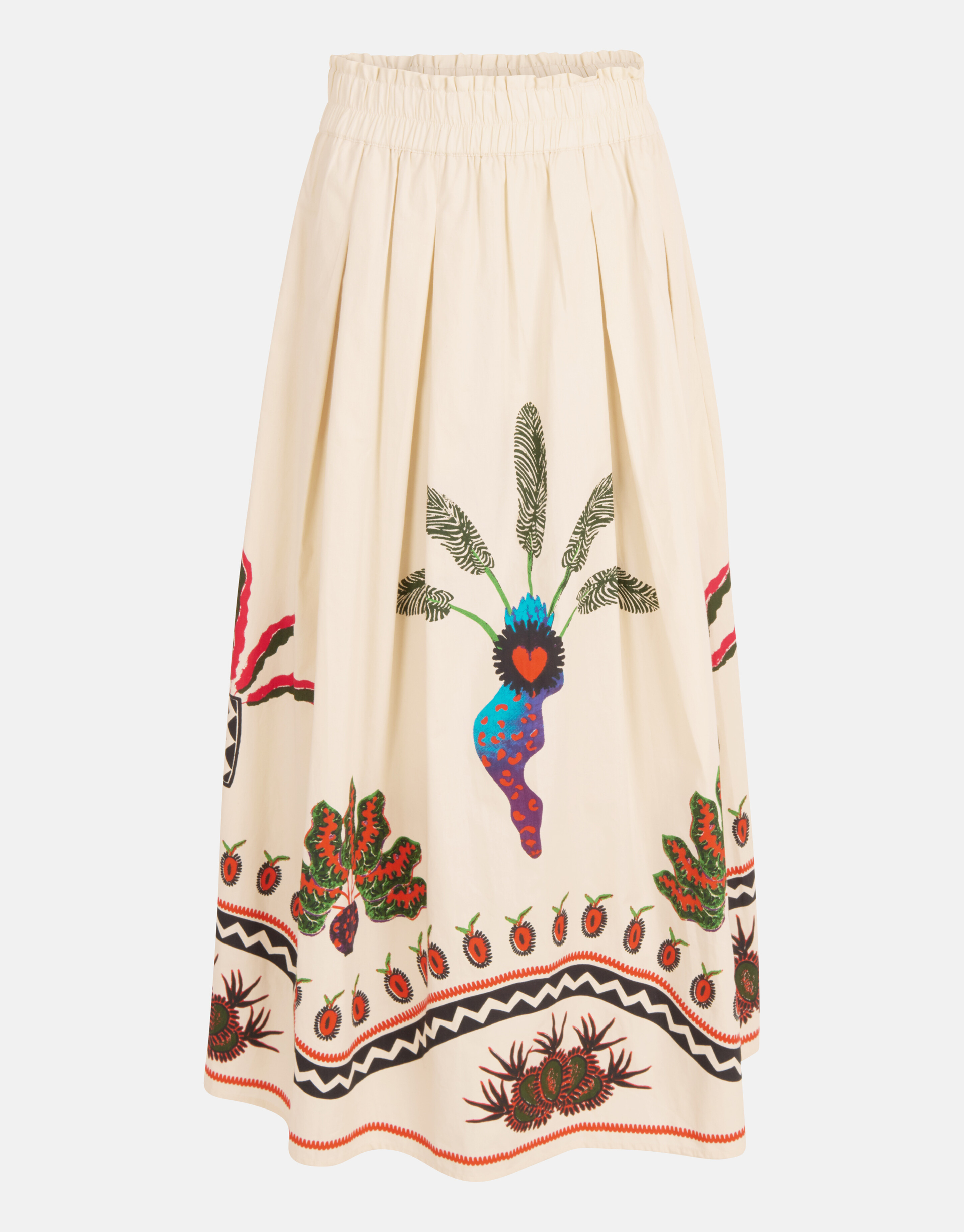 Printed Rok Gebroken Wit SHOEBY WOMEN