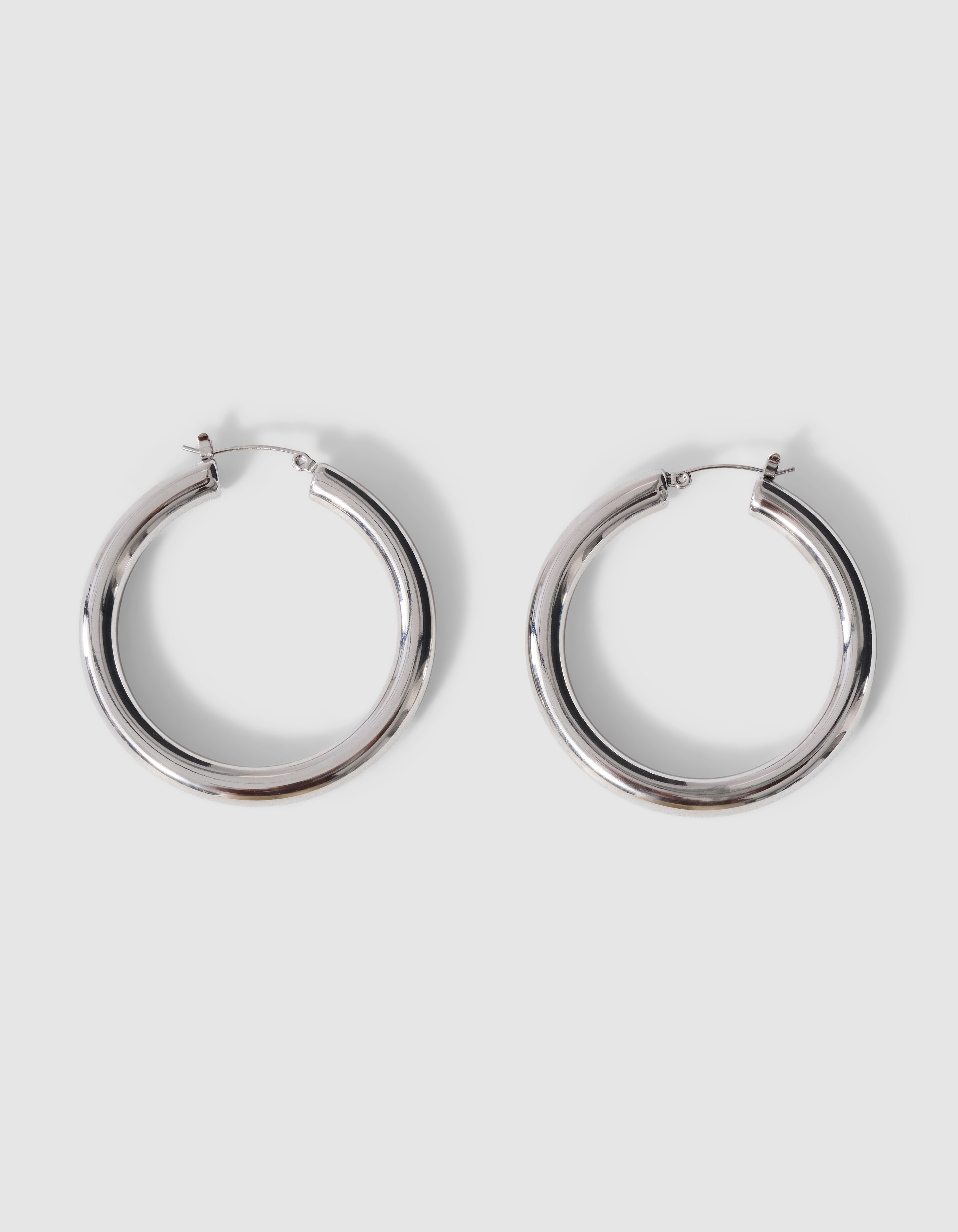 Basic Hoop Oorbellen Zilver SHOEBY ACCESSOIRES