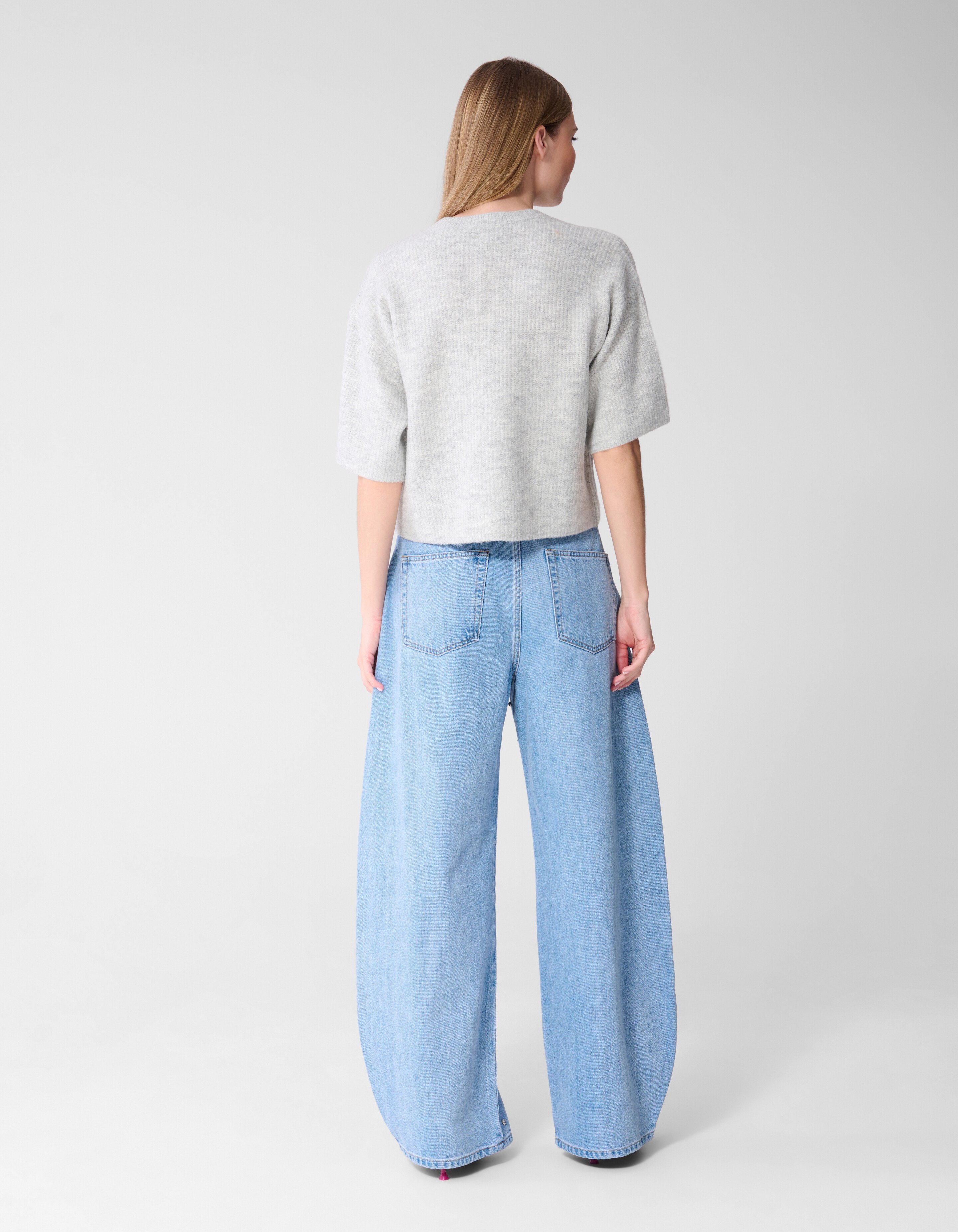 Korte Mouwen Vest Lichtgrijs SHOEBY WOMEN