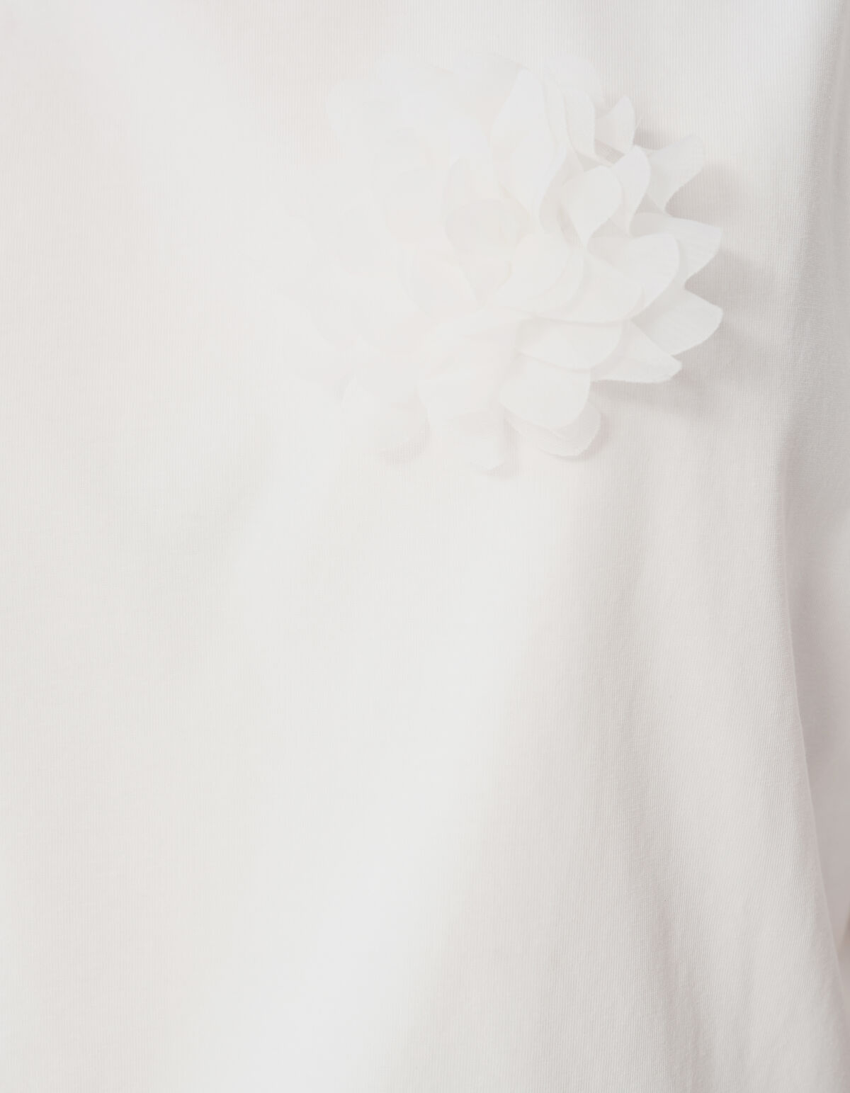 Oversized Flower T-shirt Wit By Lizzy SHOEBY WOMEN