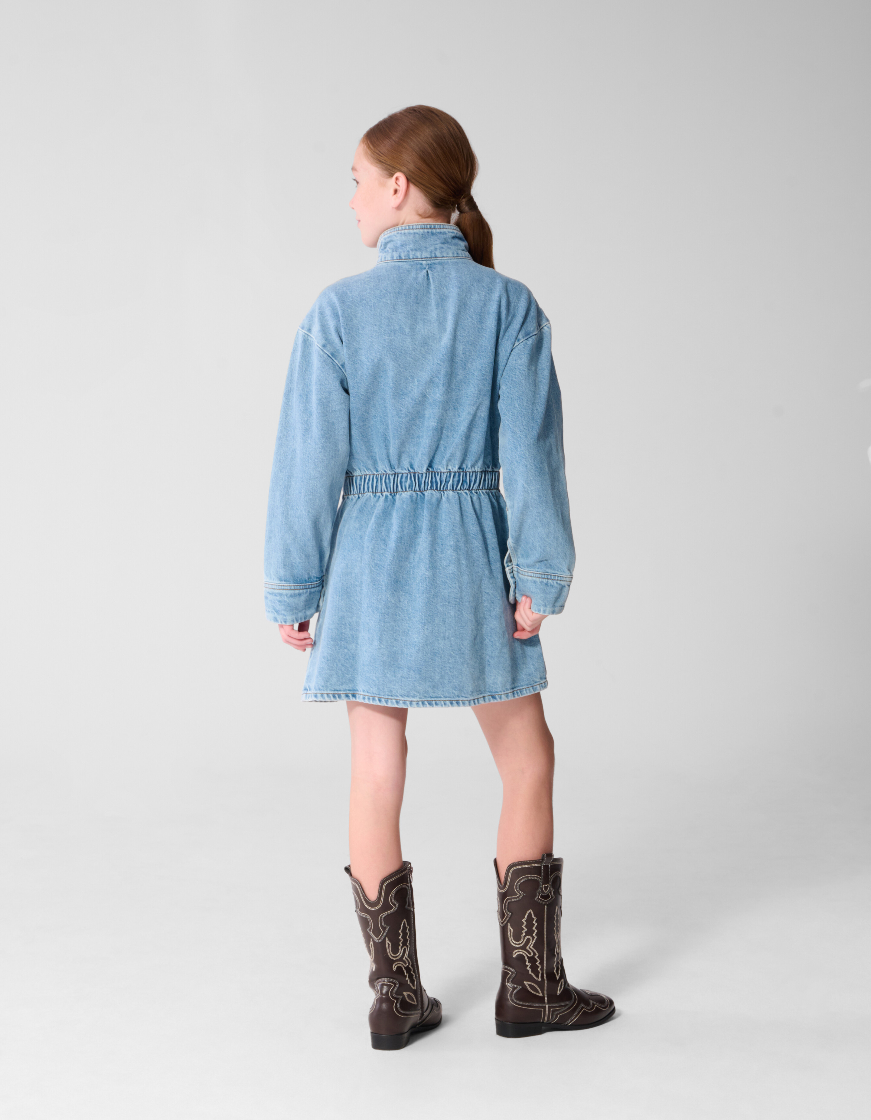 Denim Jurk Blauw SHOEBY GIRLS