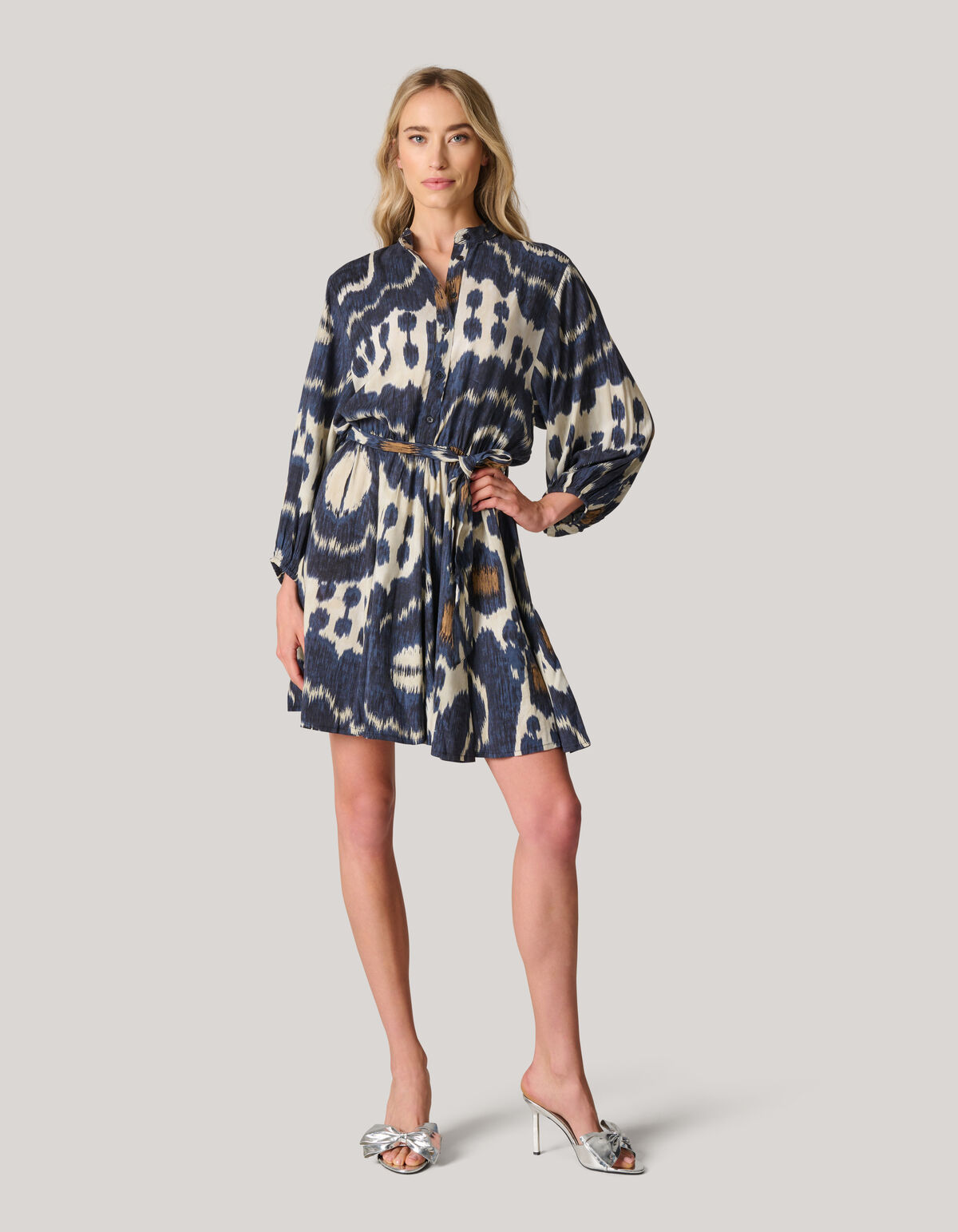 Printed Jurk Donkerblauw SHOEBY WOMEN