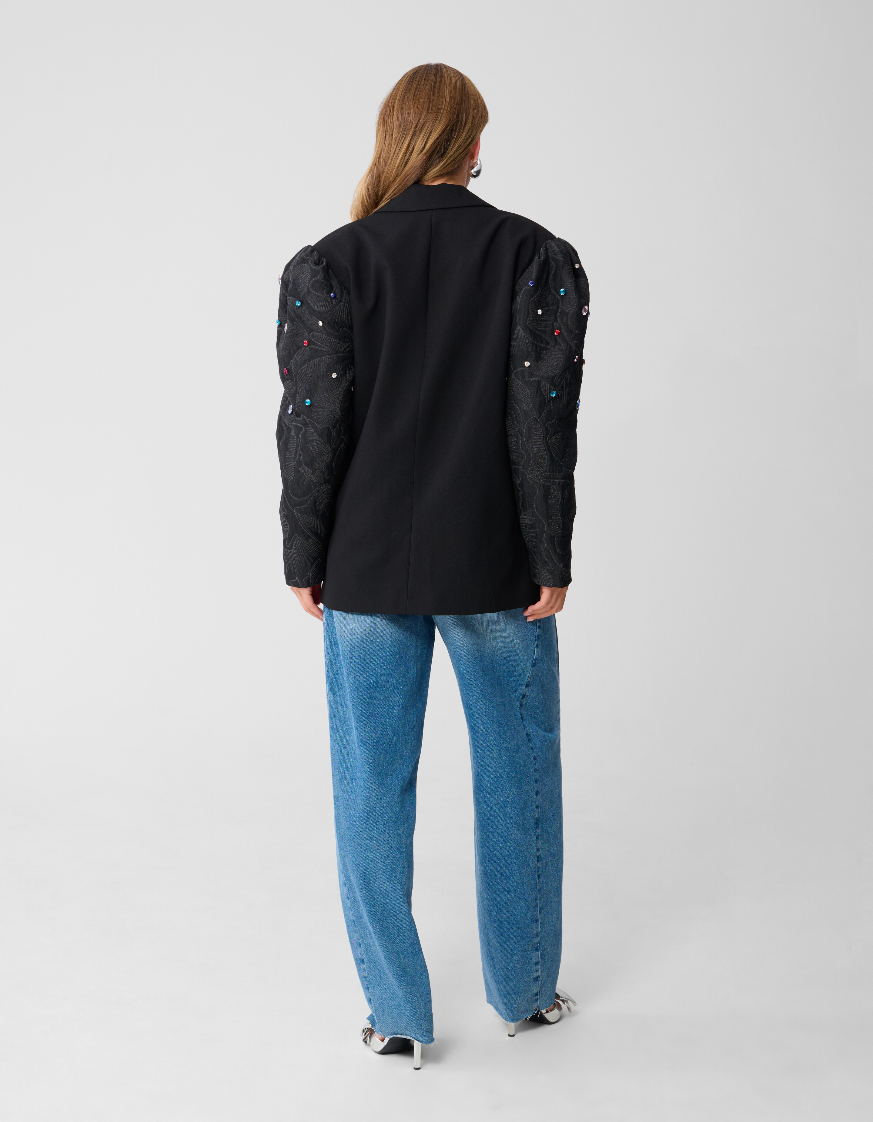 Statement Strass Blazer Zwart SHOEBY WOMEN