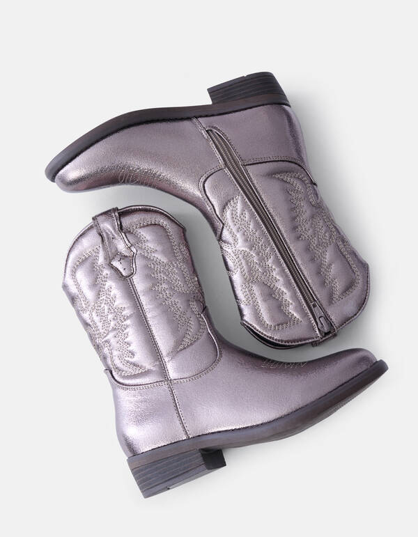 Cowboylaarzen Zilver SHOEBY SHOES