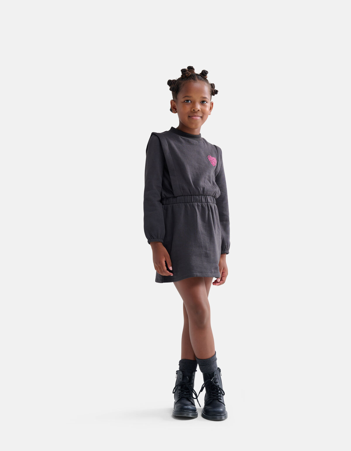 Sweater Jurk Donkergrijs SHOEBY GIRLS