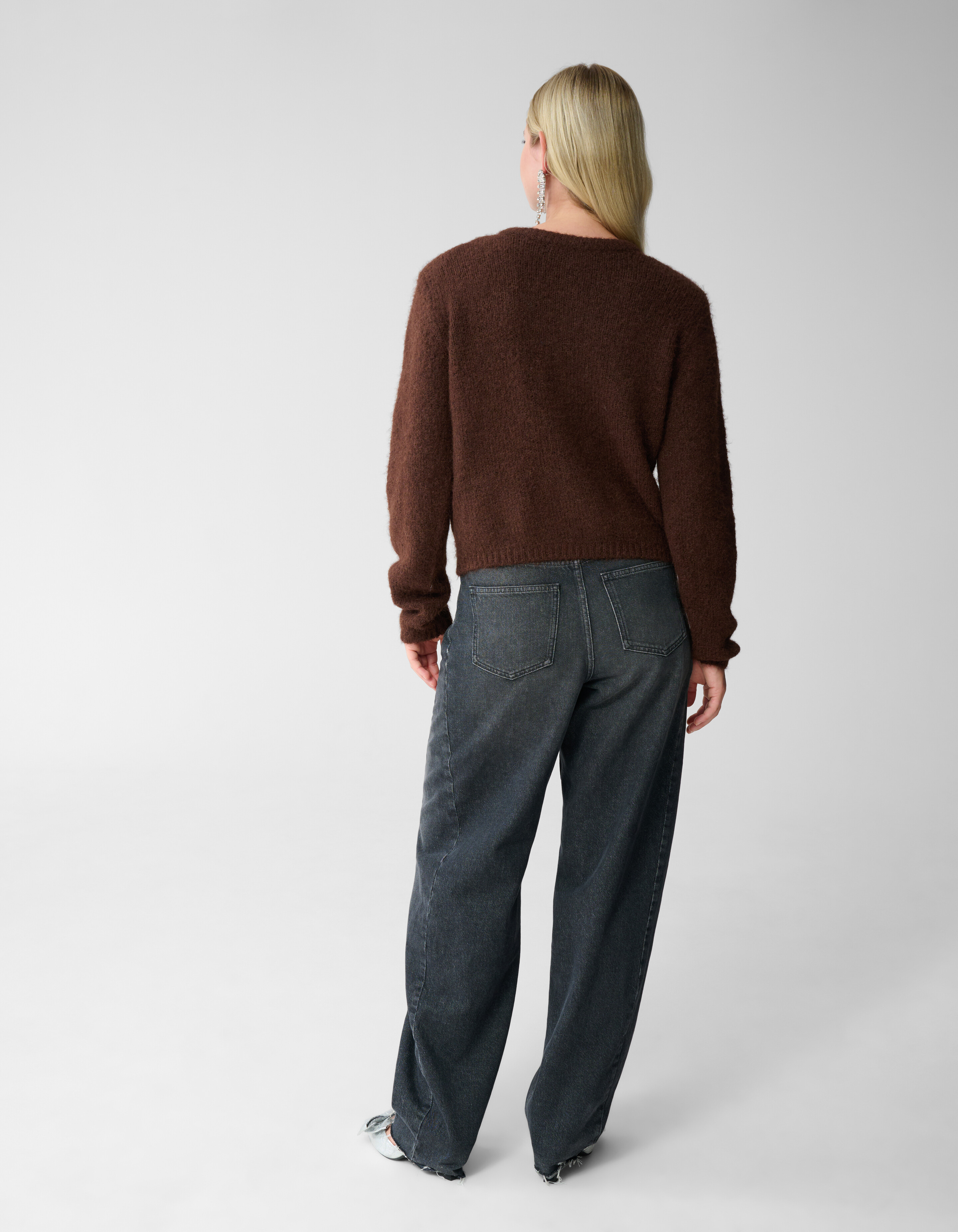 Reversible Knit Vest Bruin SHOEBY WOMEN