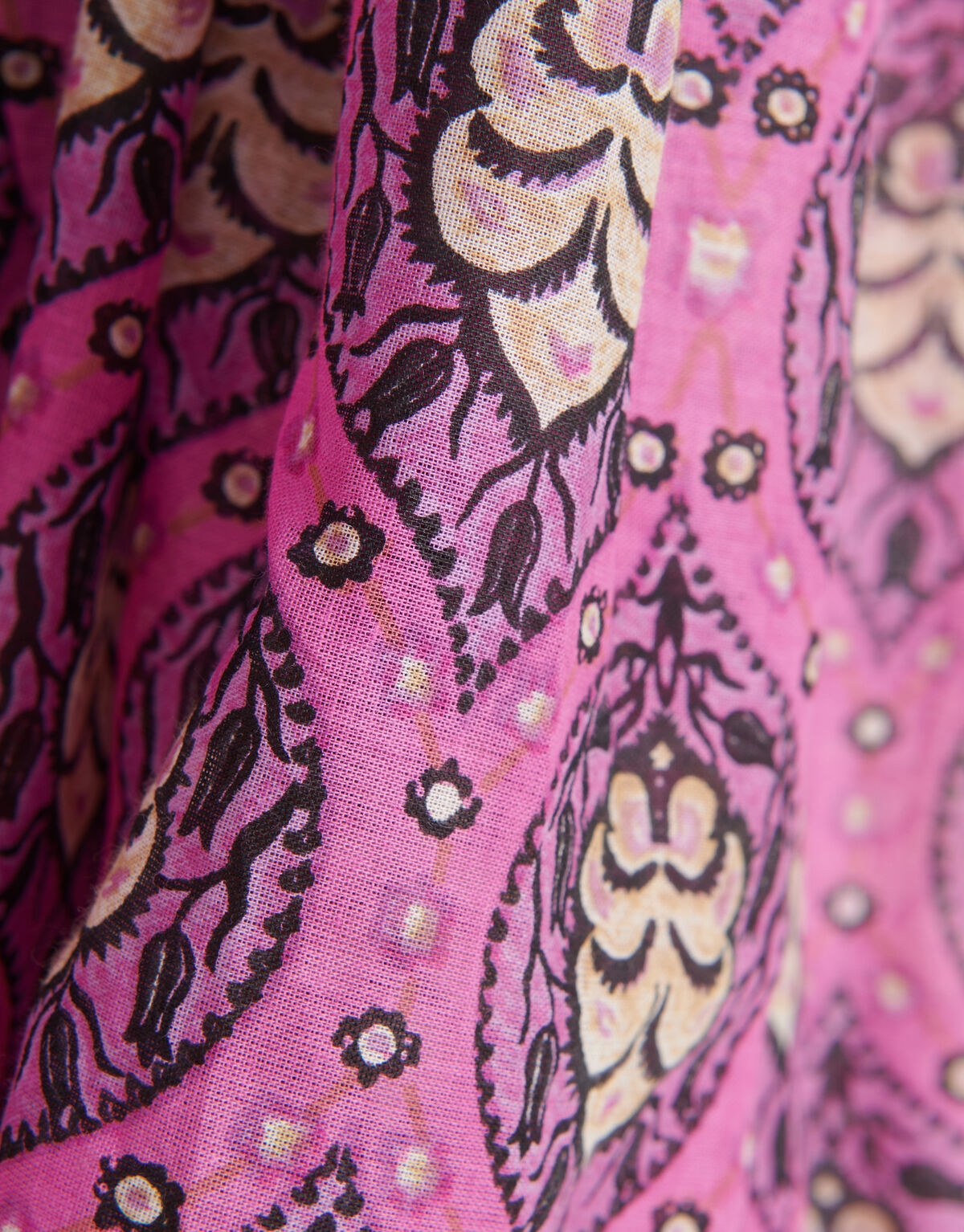 Printed Voile Blouse Roze SHOEBY WOMEN