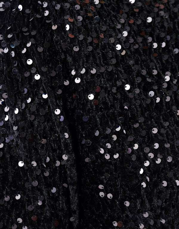 Sequin Mini Jurk Zwart SHOEBY WOMEN