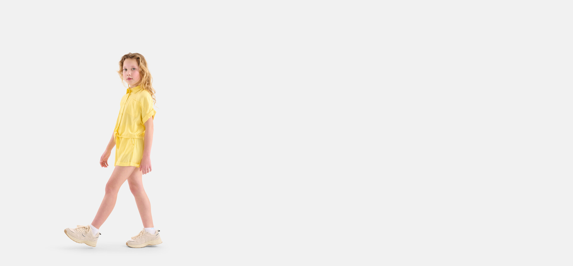 Jacquard Blouse Geel SHOEBY GIRLS