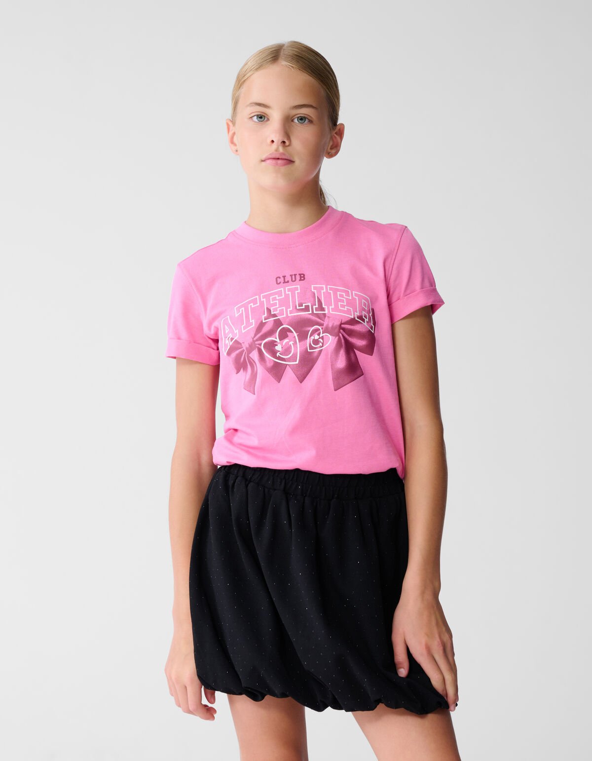 Club Atelier Artwork T-shirt Roze SHOEBY GIRLS