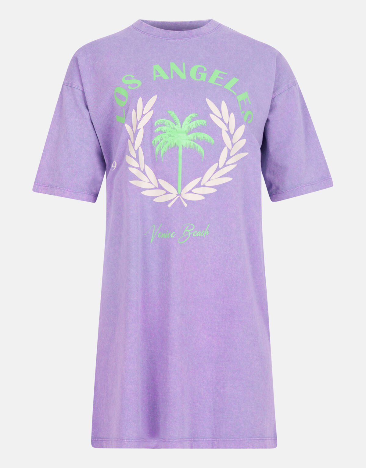 Washed T-shirt Jurk Lichtpaars SHOEBY WOMEN