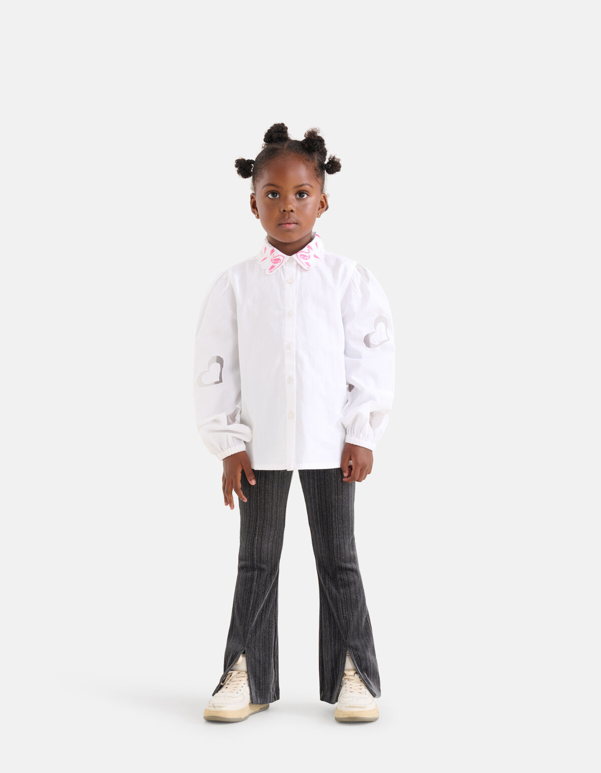 Glitter Flared Broek Donkergrijs SHOEBY GIRLS