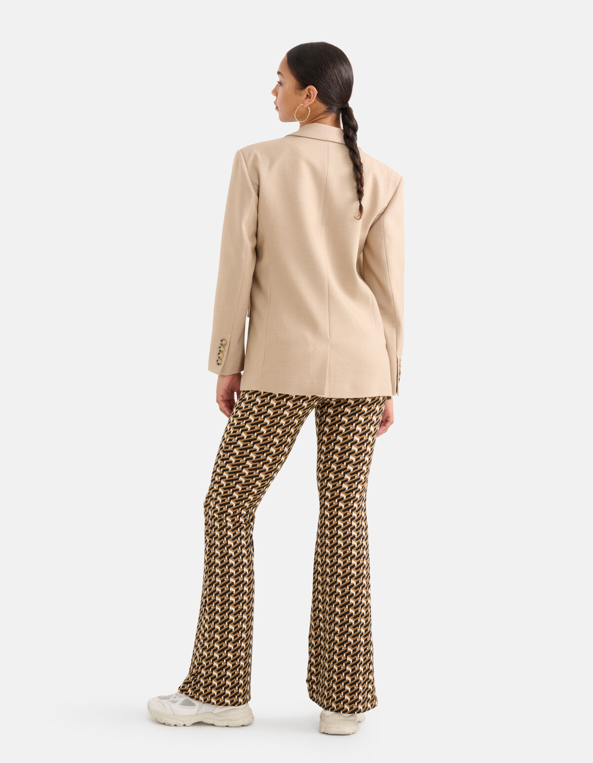 Flared Broek Bruin SHOEBY WOMEN