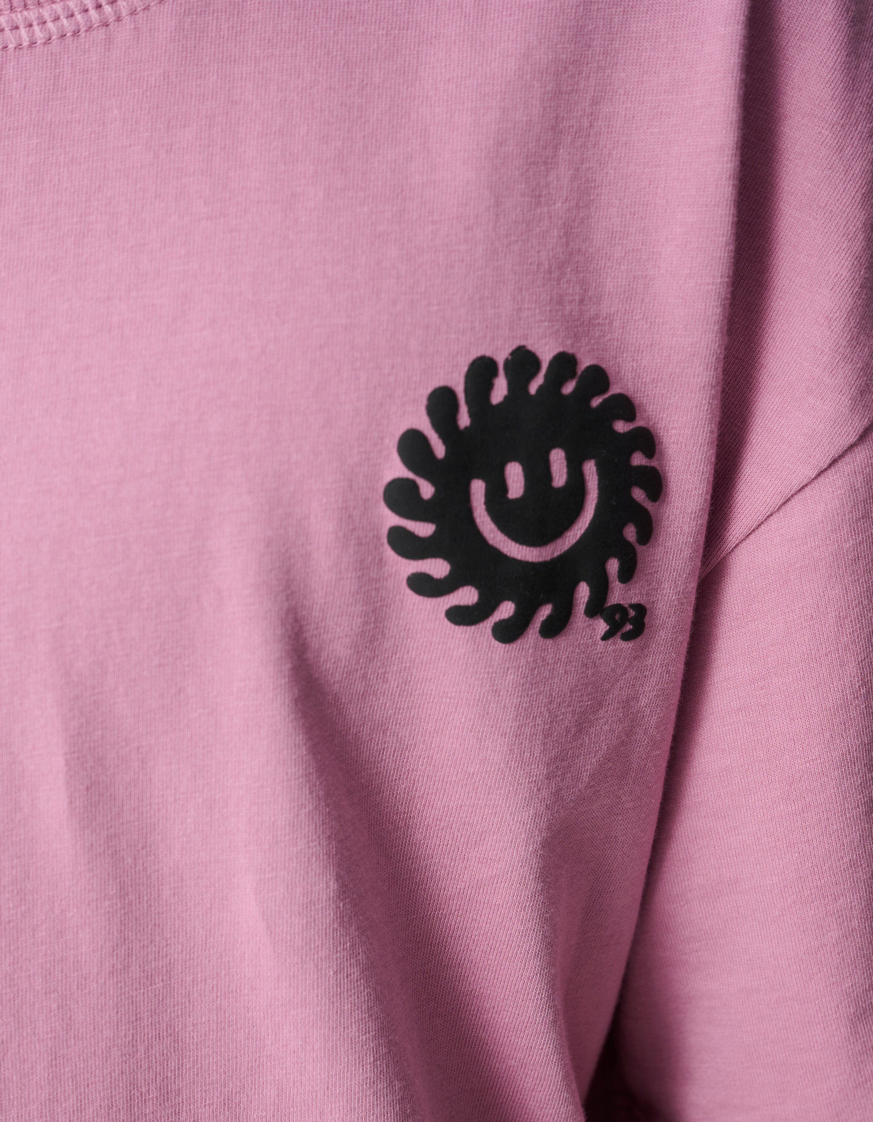 Smiley Sun Artwork T-shirt Roze SHOEBY BOYS