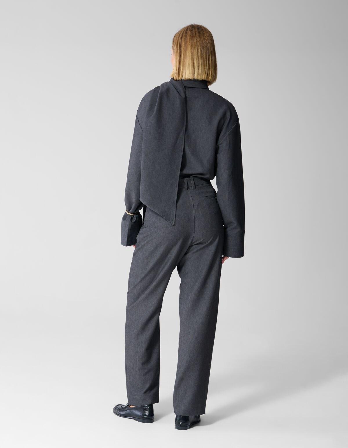 Tailored Slim Fit Broek Donkergrijs By Lonneke SHOEBY WOMEN
