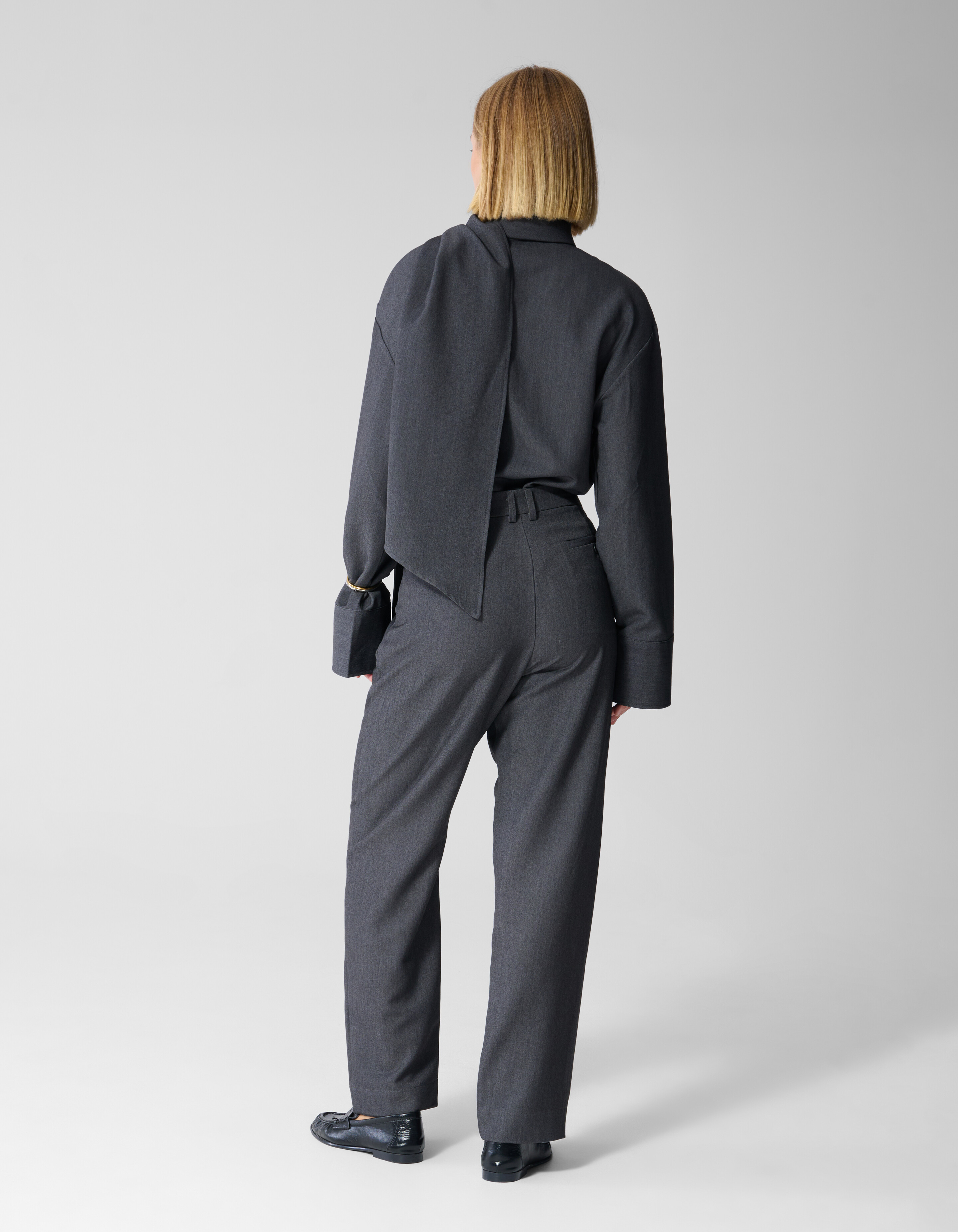 Tailored Slim Fit Broek Donkergrijs By Lonneke SHOEBY WOMEN