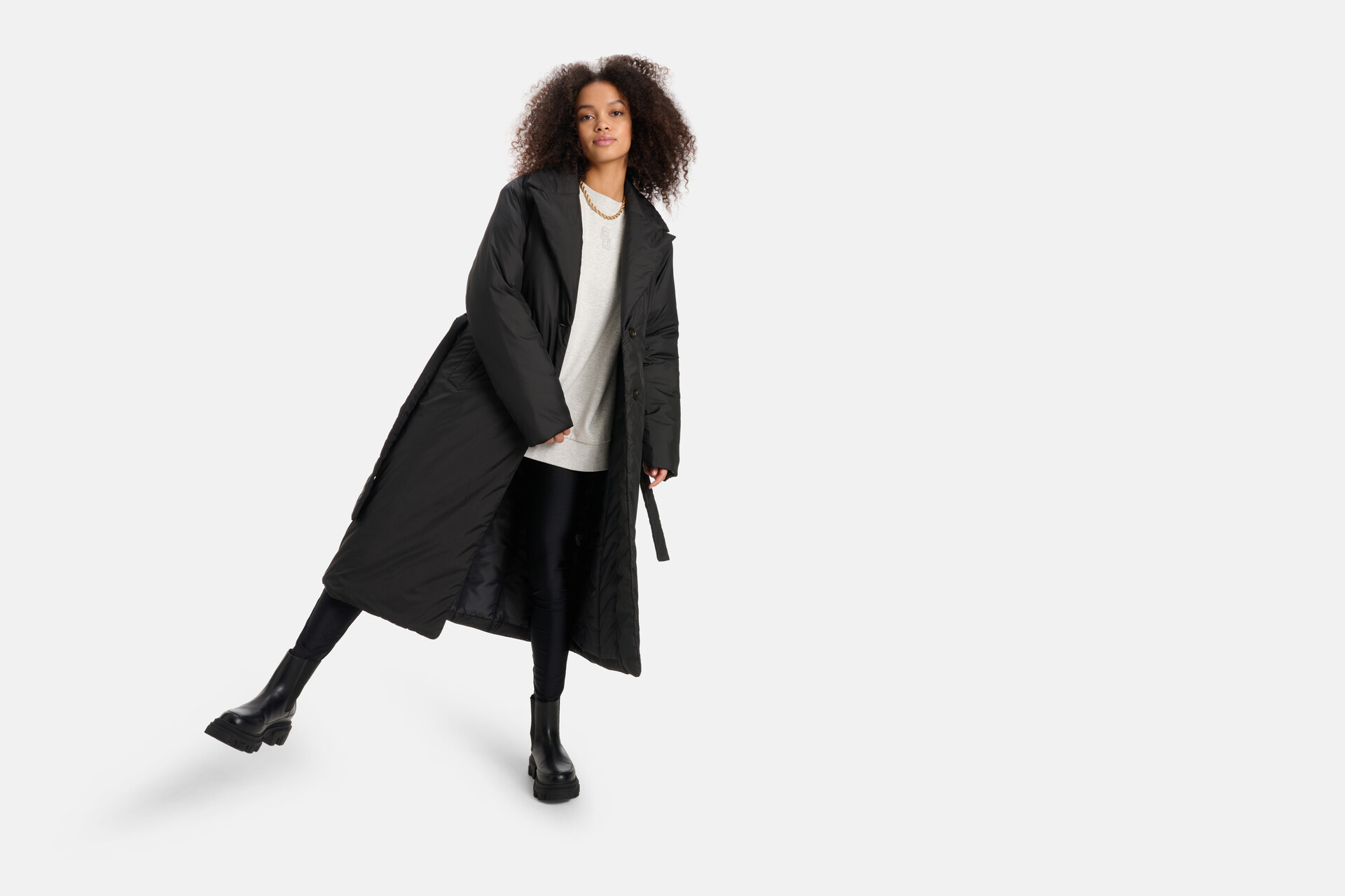 Coat Puffer Jas Zwart SHOEBY WOMEN