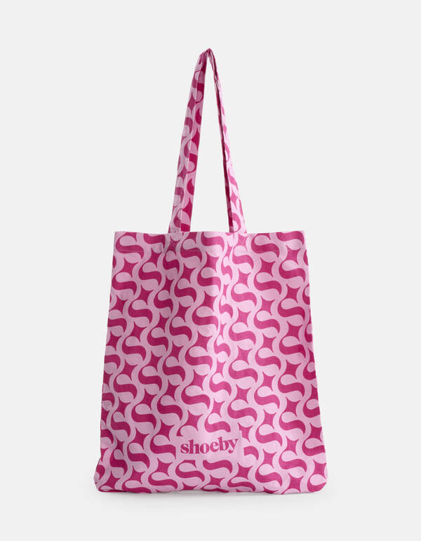 Shoeby Logo Shopper Roze SHOEBY ACCESSOIRES