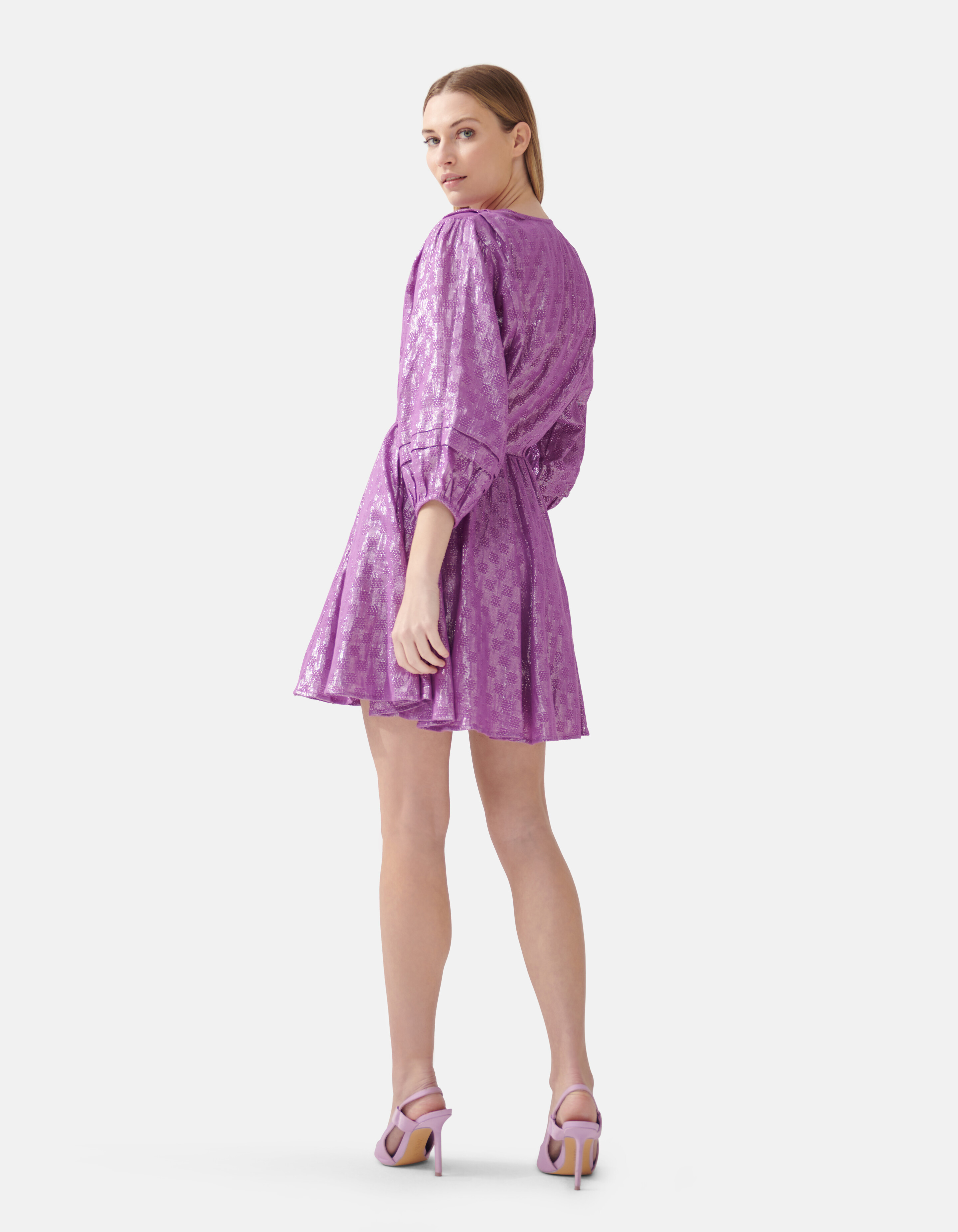 Voile Jurk Paars By Fred SHOEBY WOMEN