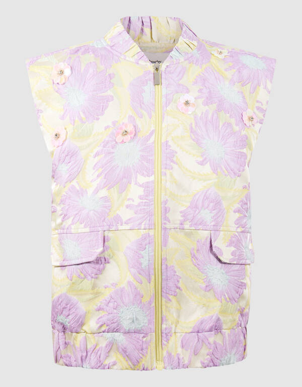 Embellished Bomber Gilet Lichtpaars SHOEBY GIRLS