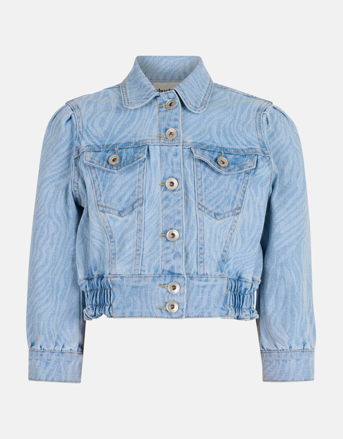 Zebra Print Spijkerjack Bleached SHOEBY GIRLS