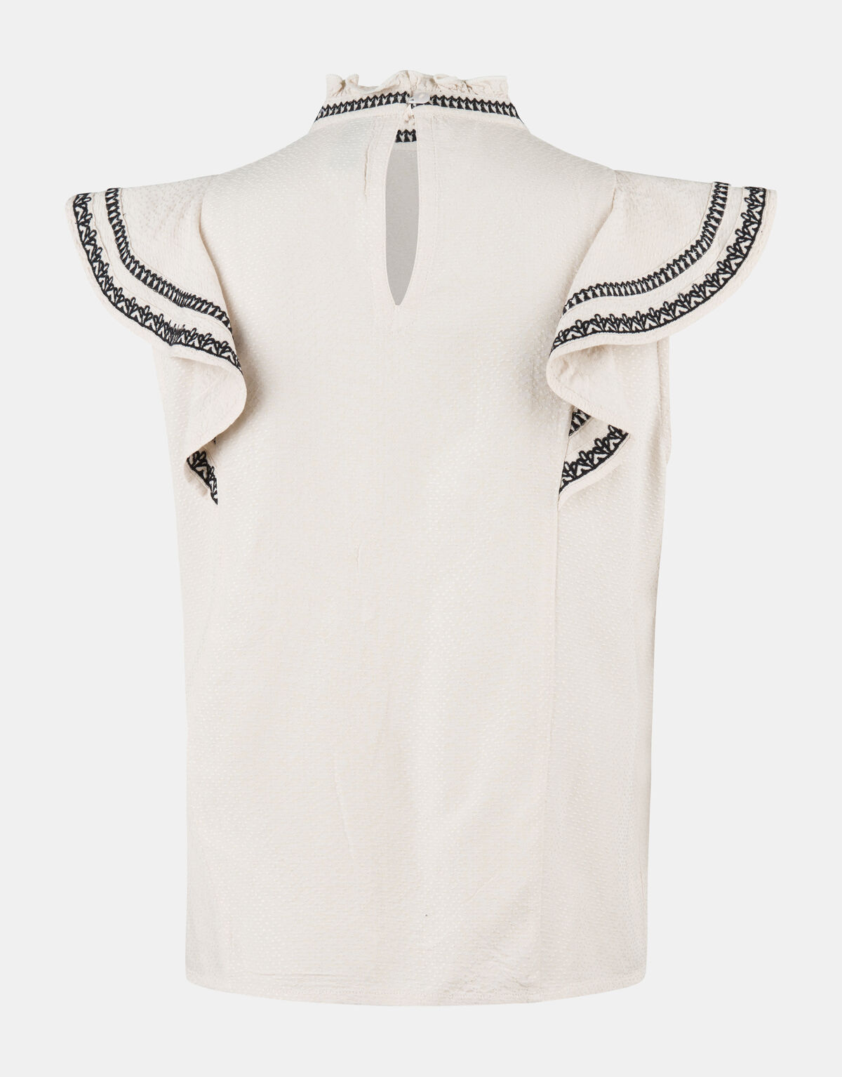 Embroidery Top Gebroken Wit EKSEPT