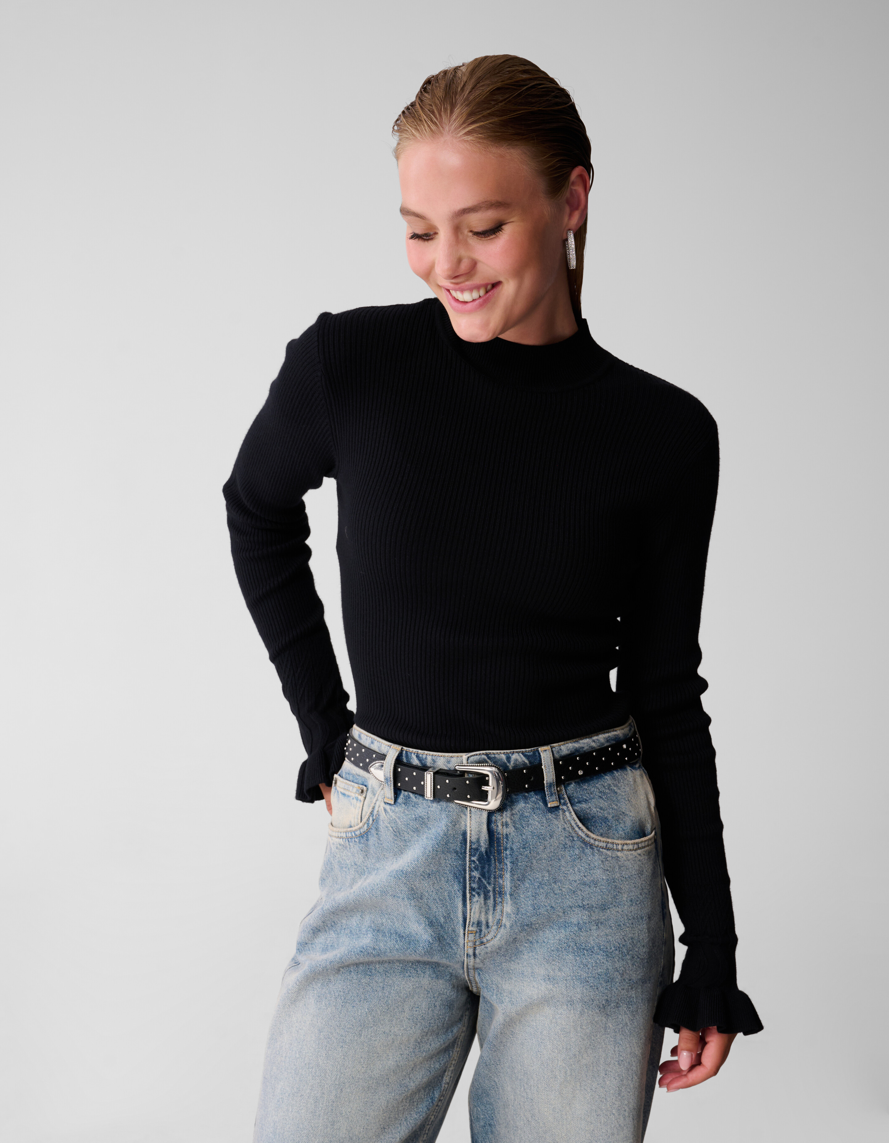 Strass Riem Zilver SHOEBY ACCESSOIRES