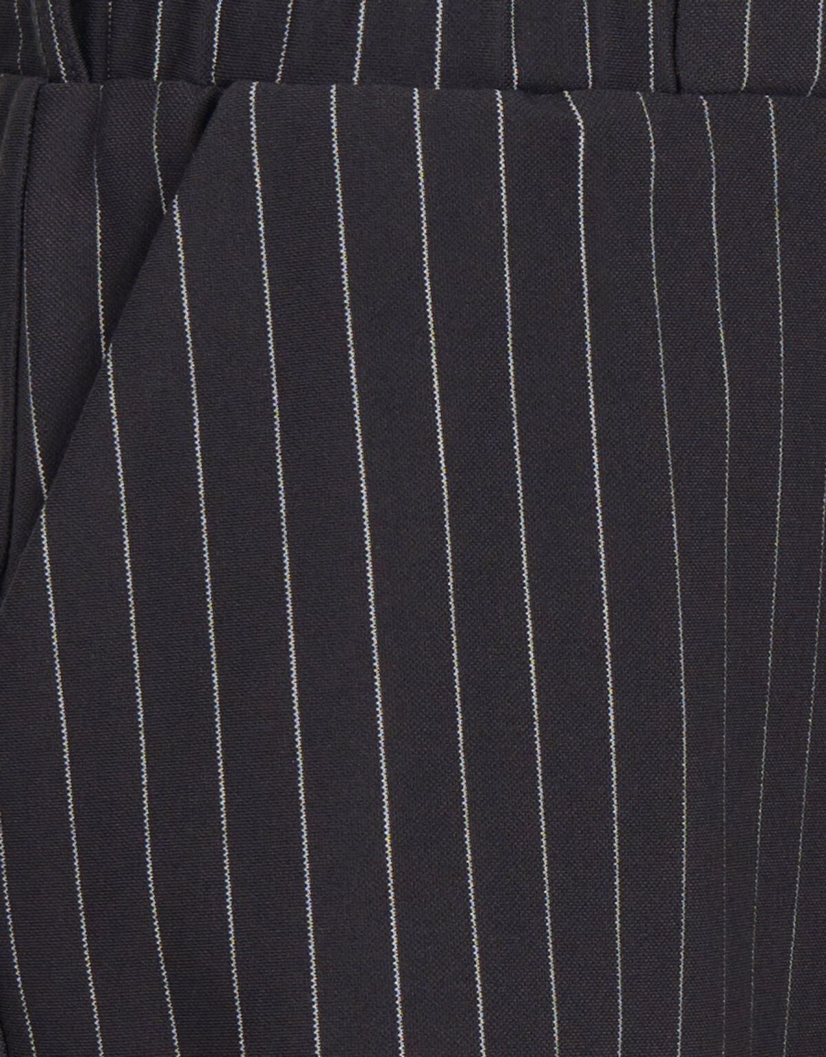 Pinstripe Wide Leg Broek Donkergrijs SHOEBY GIRLS