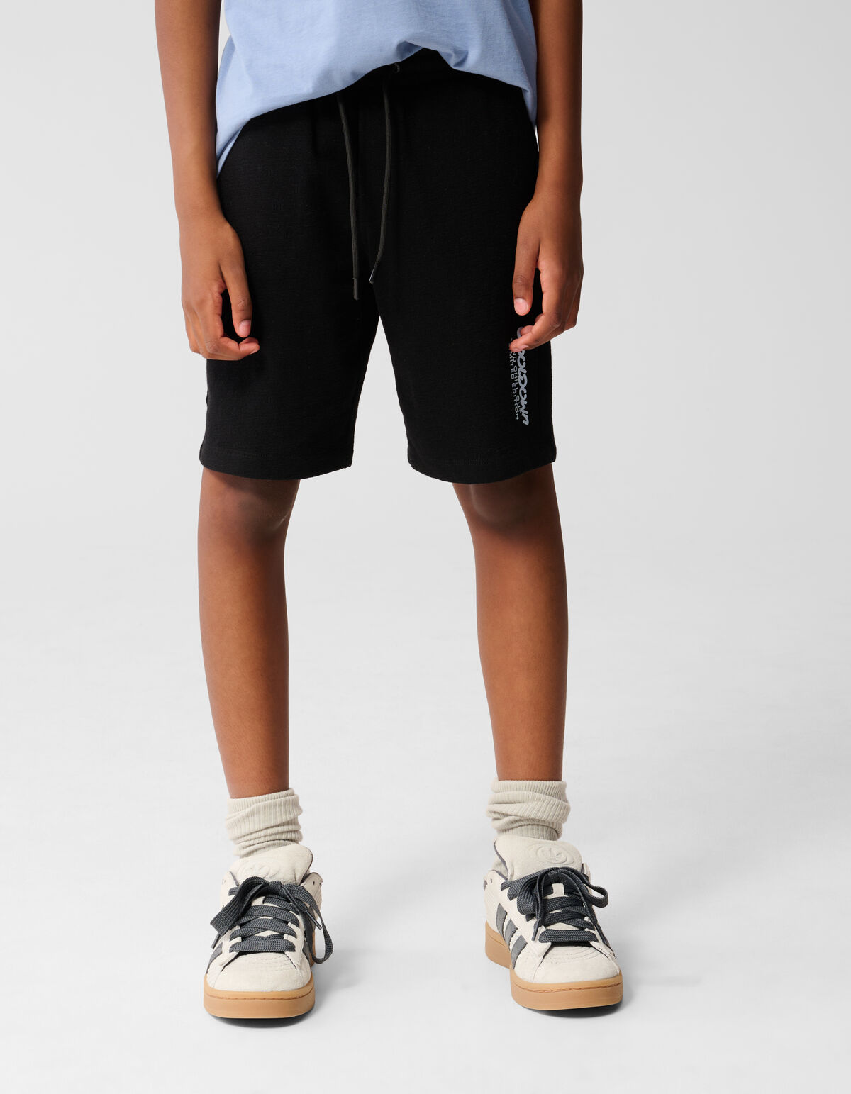 Tekst Short Zwart SHOEBY BOYS