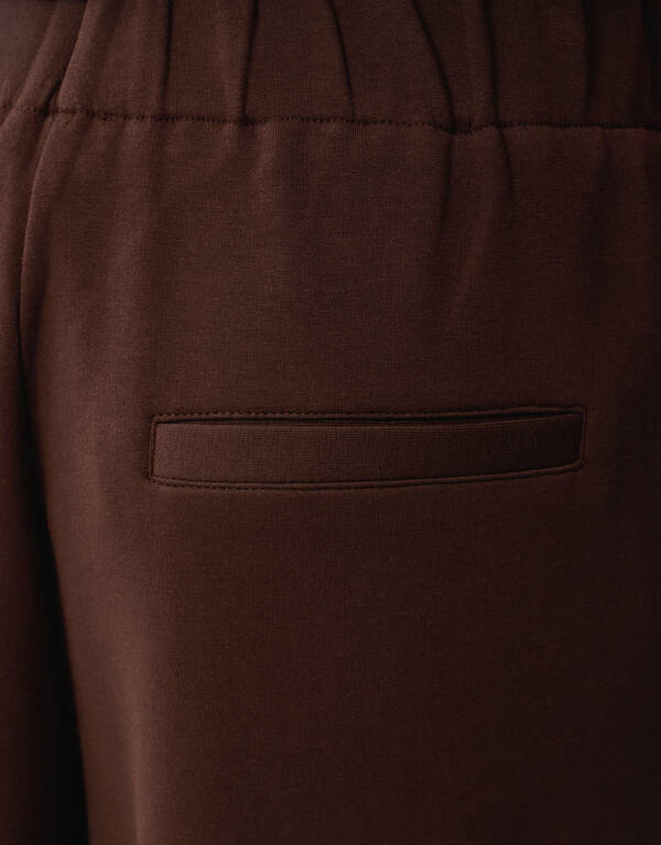 Waistband Jogger Broek Donkerbruin SHOEBY WOMEN