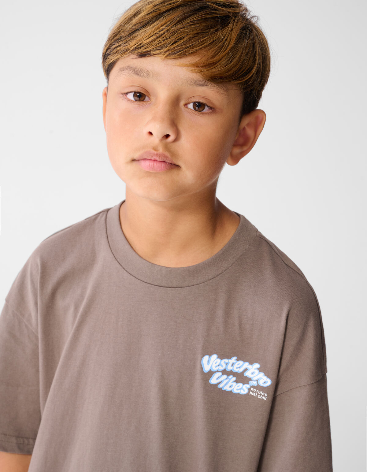 Vibes Artwork T-shirt Bruin SHOEBY BOYS
