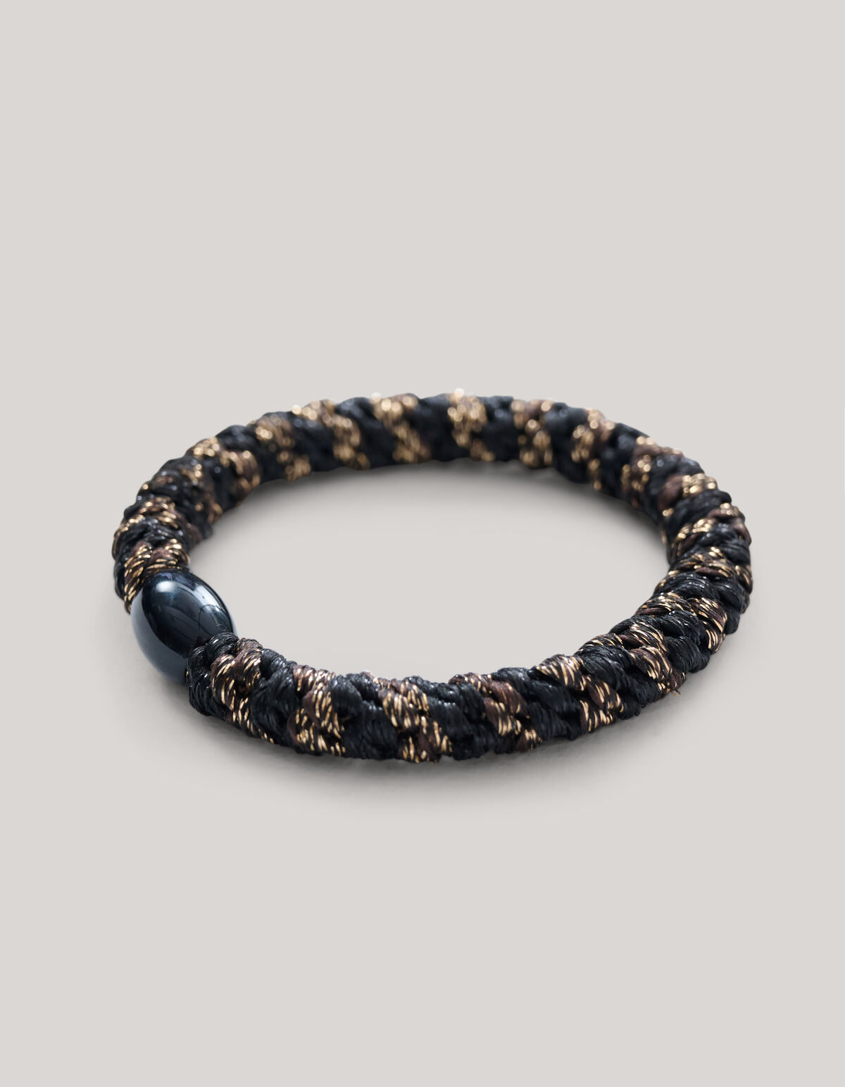 Lurex Haarelastiek Zwart/Bruin SHOEBY ACCESSOIRES