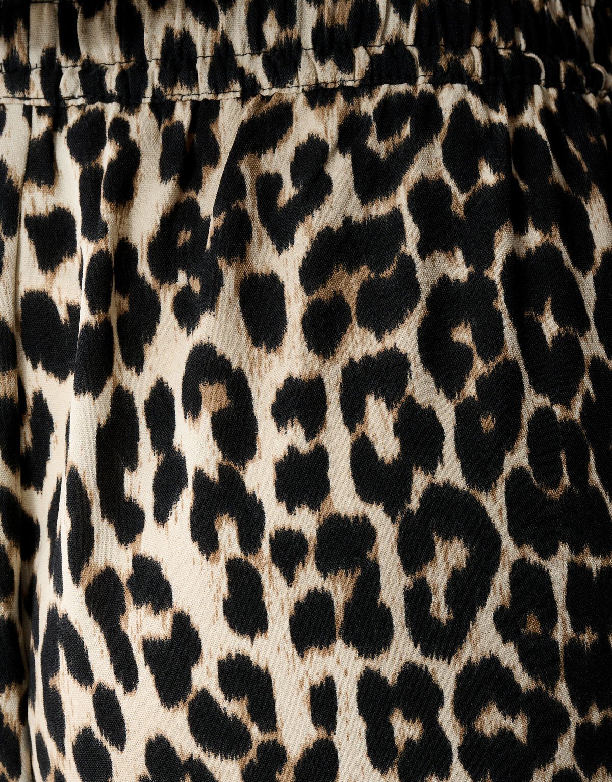 Leopard Wide Leg Fit Broek Bruin SHOEBY WOMEN