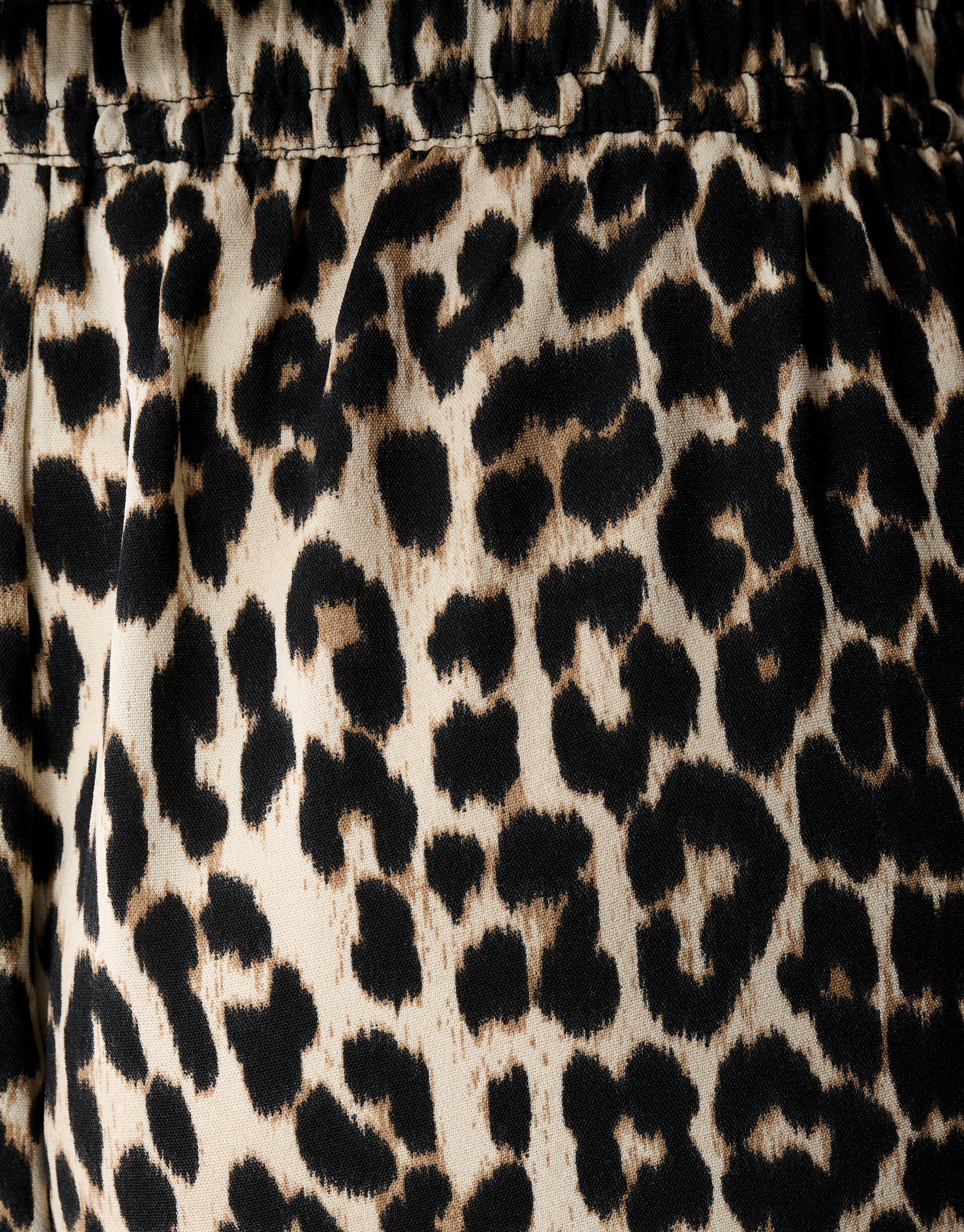 Leopard Wide Leg Fit Broek Bruin SHOEBY WOMEN