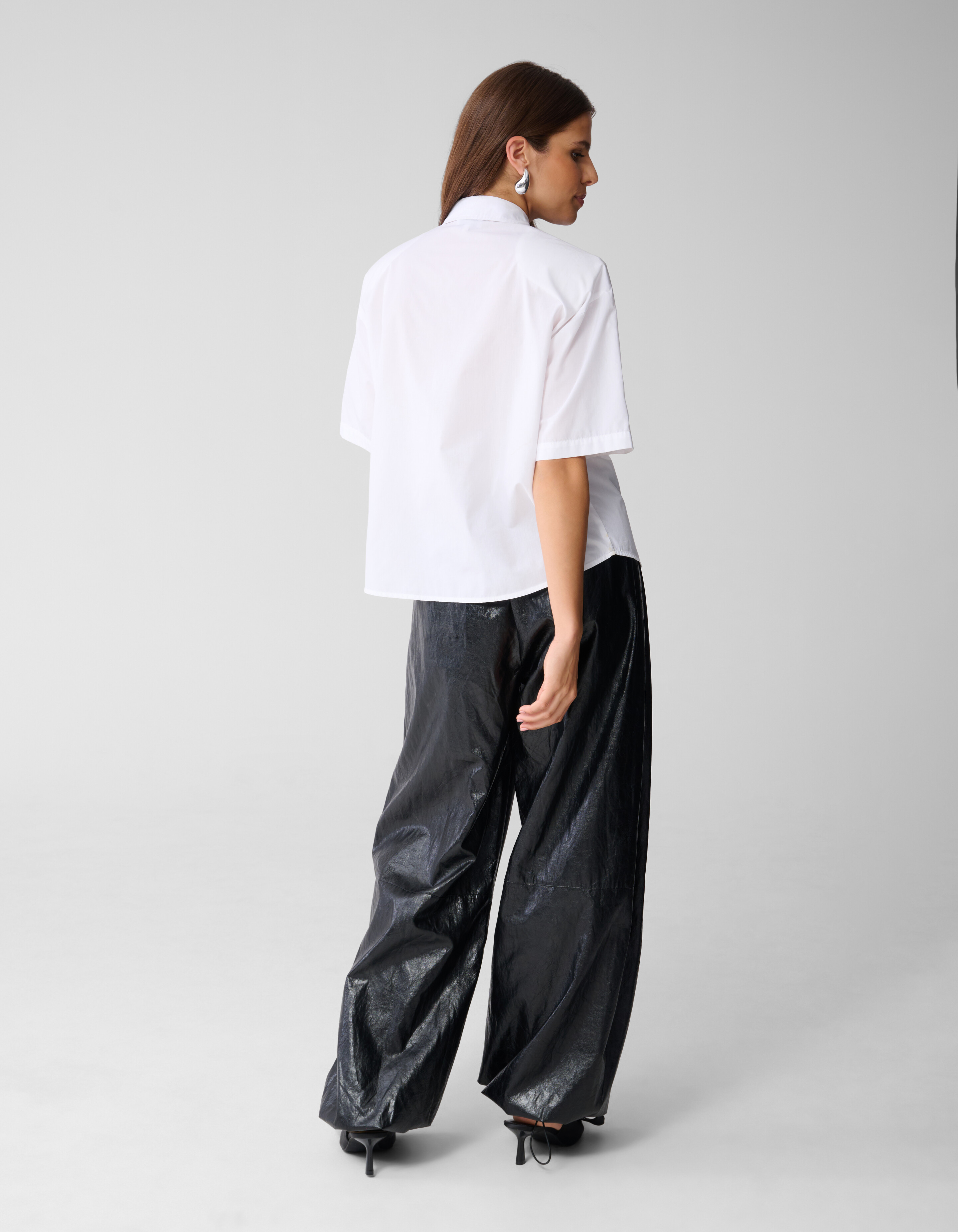 Oversized Solid Blouse Wit SHOEBY WOMEN