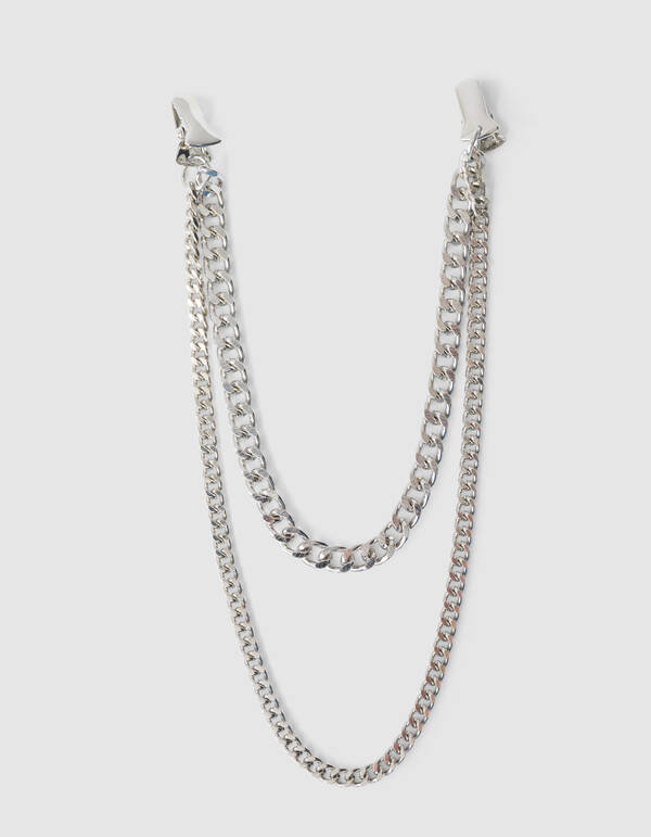 Multi Chain Clip Zilver SHOEBY ACCESSOIRES