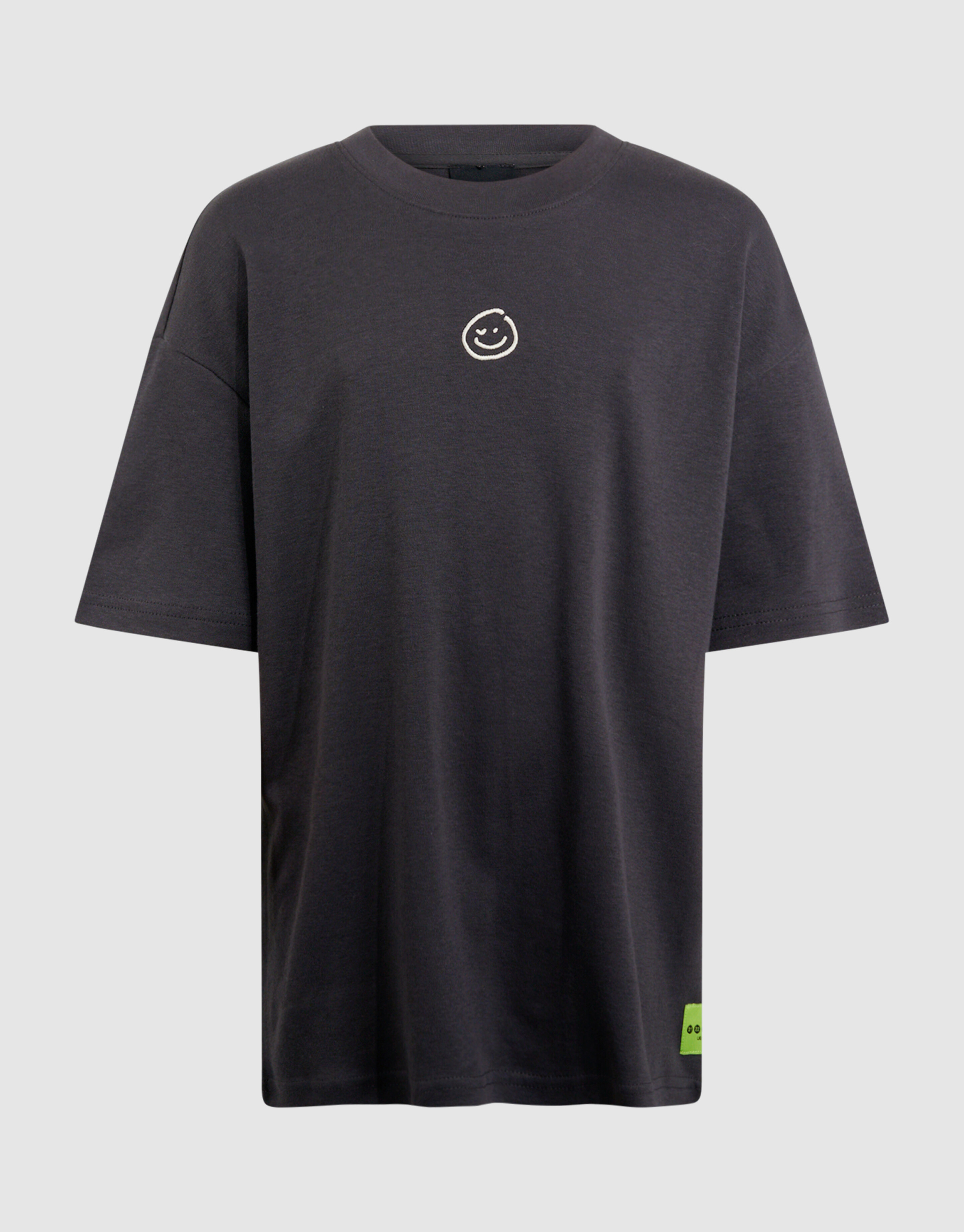 Smiley Artwork T-shirt Donkergrijs SHOEBY BOYS