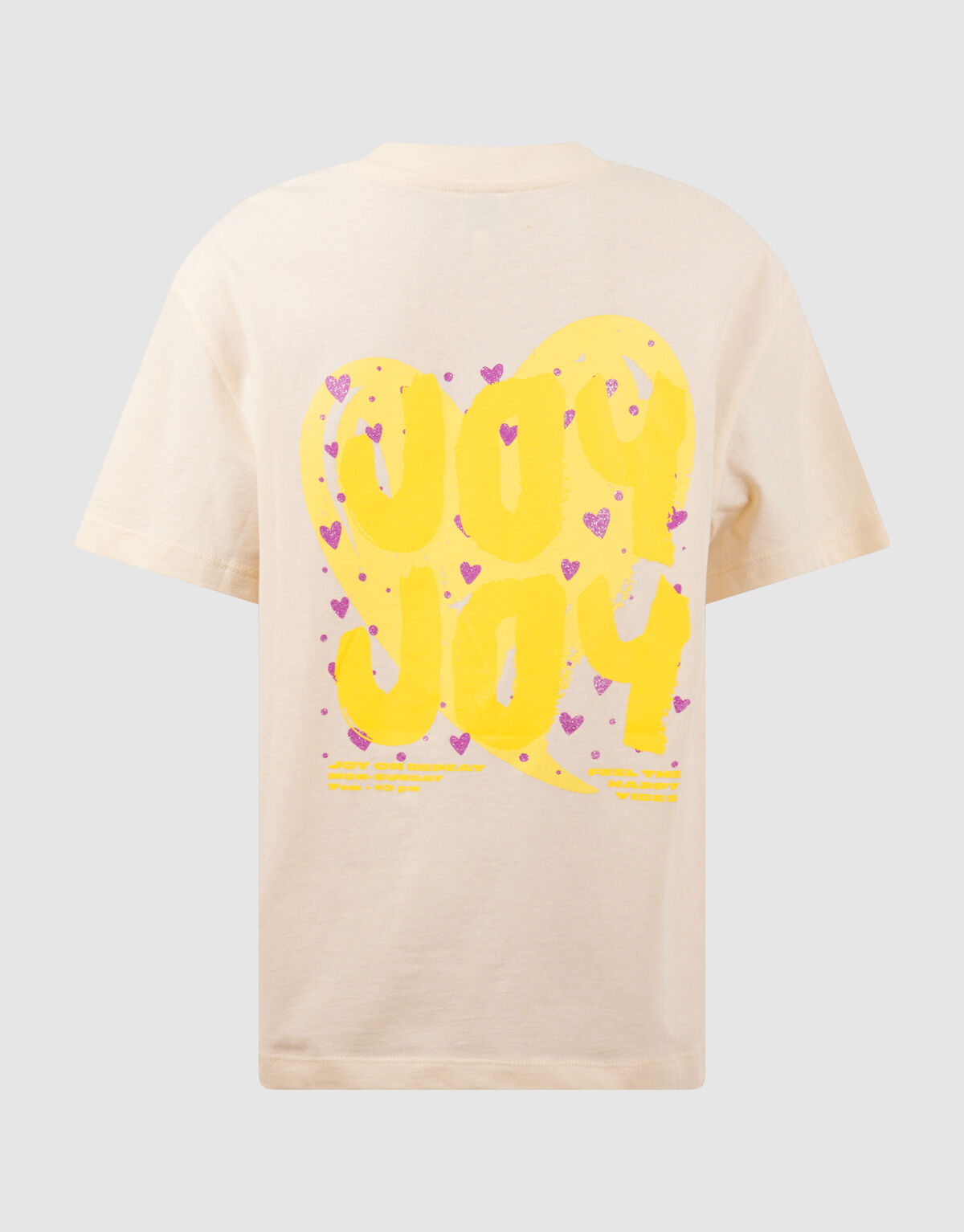 Joy Artwork T-shirt Gebroken Wit SHOEBY GIRLS