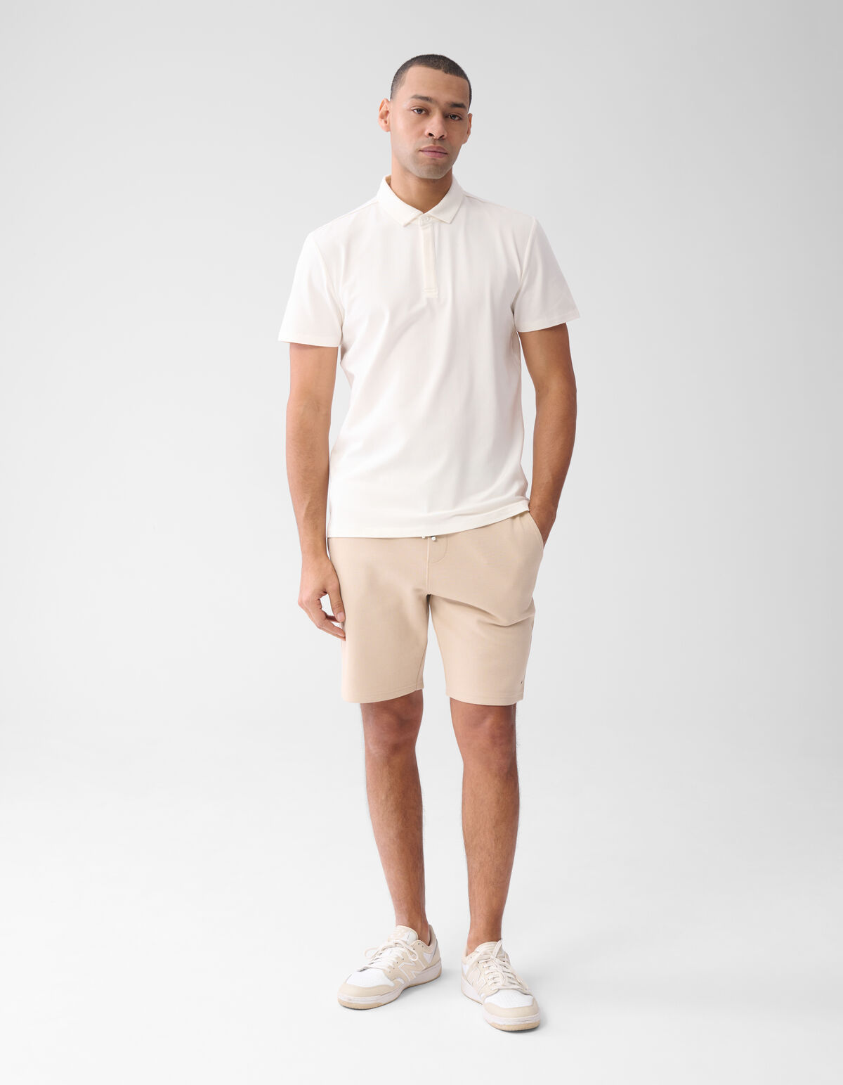 Jersey Polo Gebroken Wit SHOEBY MEN