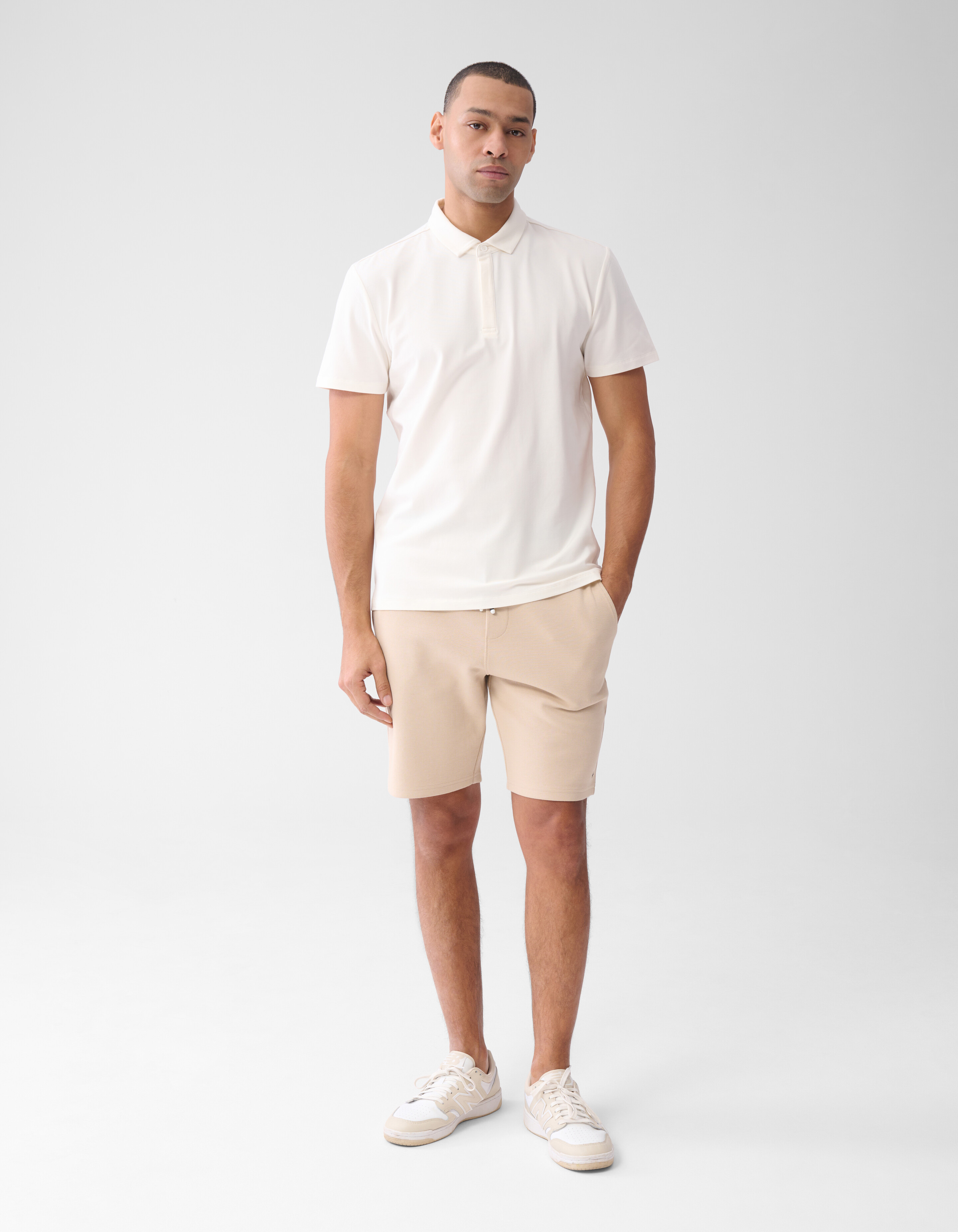 Jersey Polo Gebroken Wit SHOEBY MEN