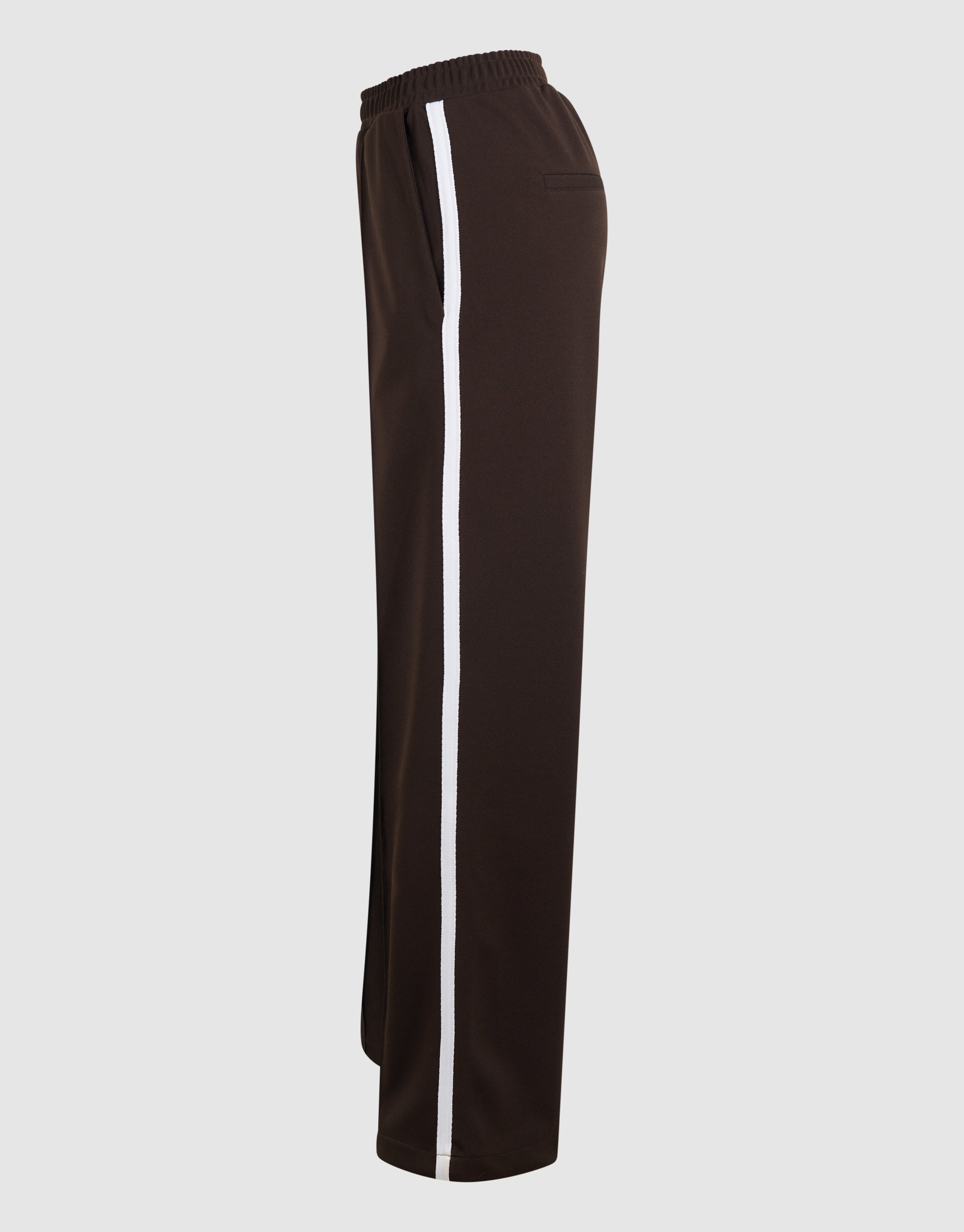 Sporty Wide Leg Broek Bruin SHOEBY WOMEN
