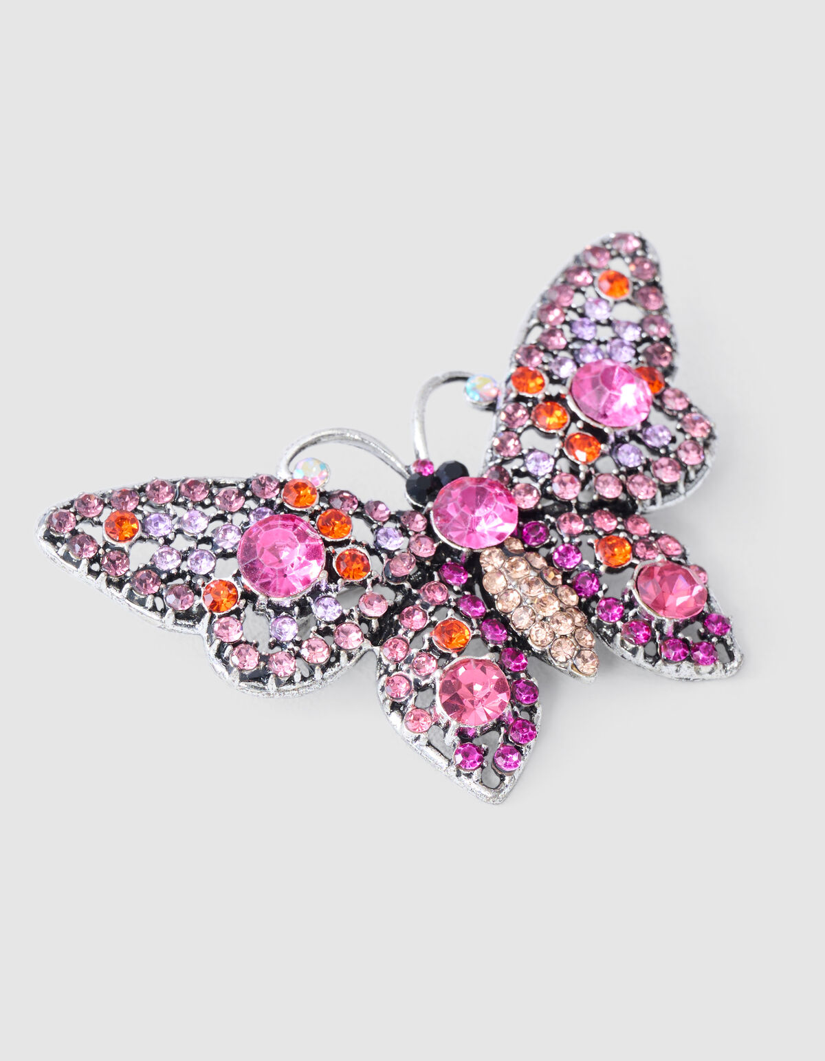 Strass Butterfly Broche Roze SHOEBY ACCESSOIRES